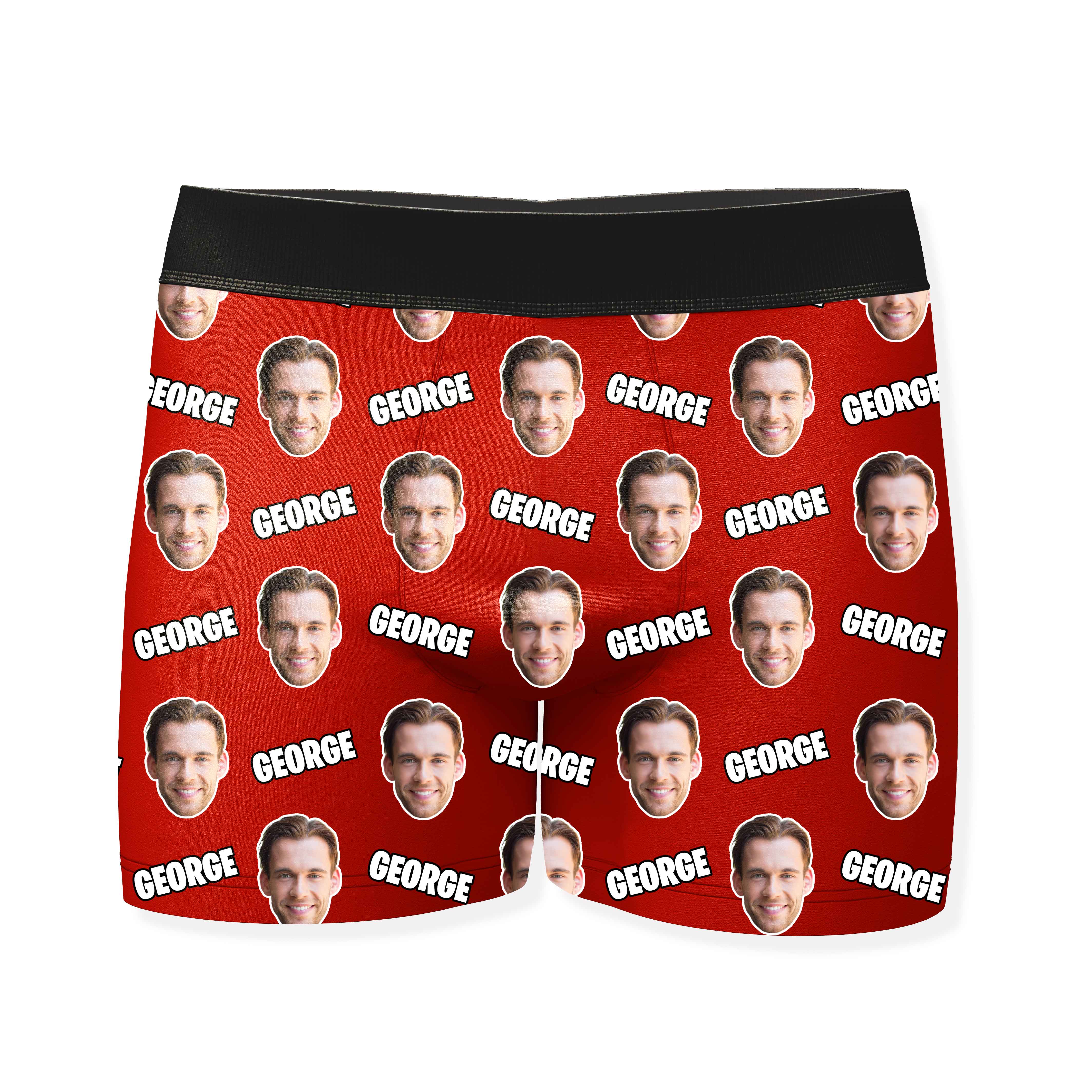 Name and Face Personalised Boxers