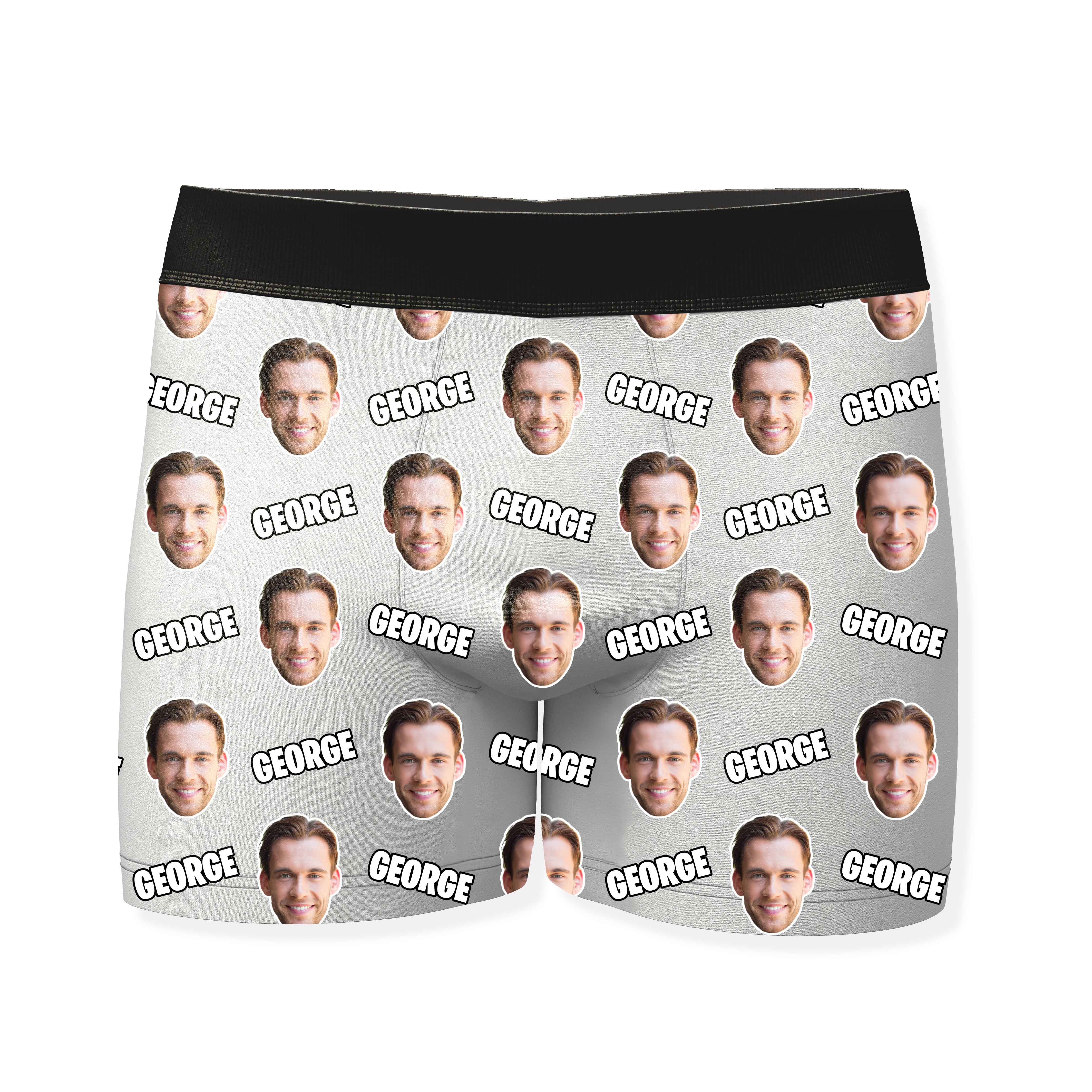 Name and Face Personalised Boxers