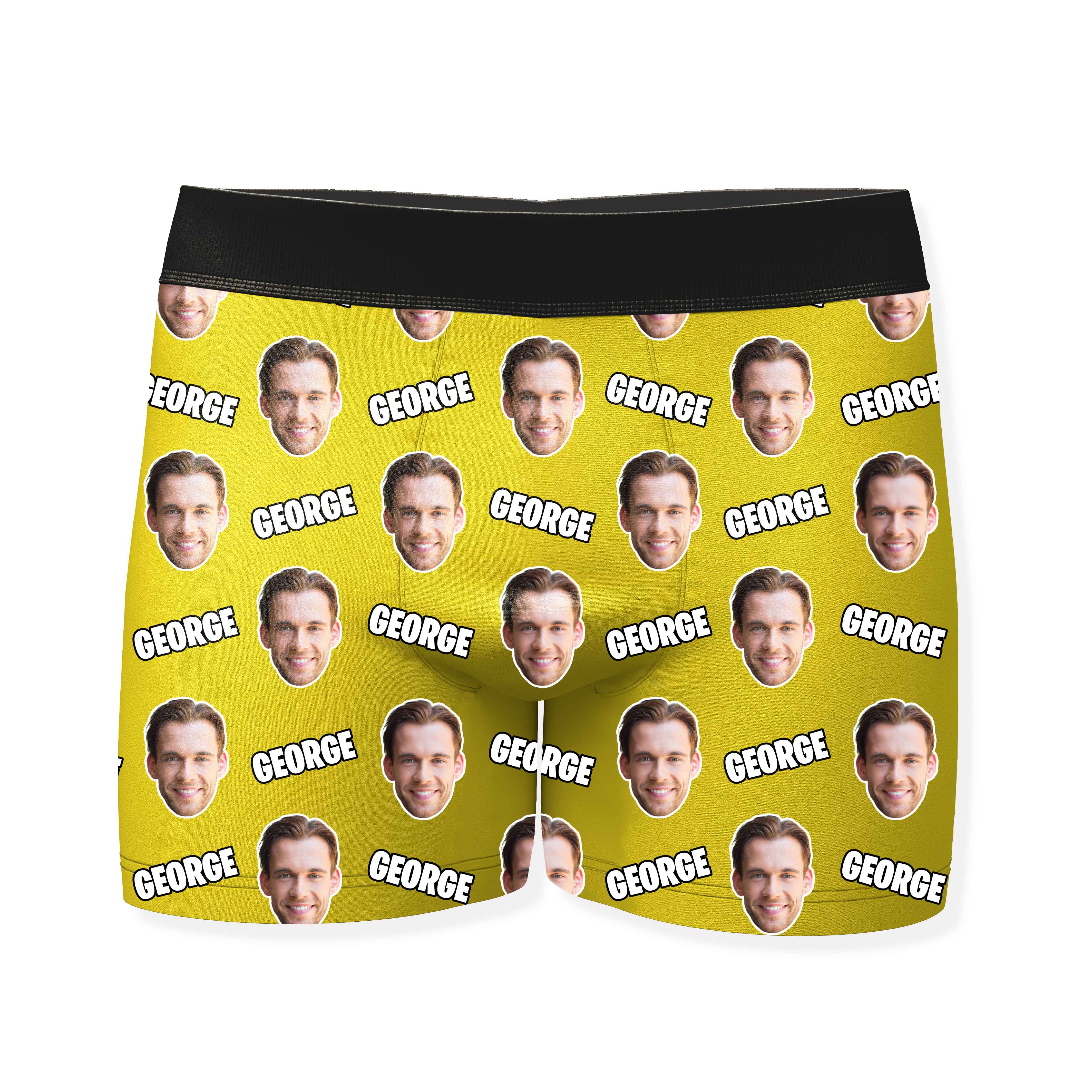 Name and Face Personalised Boxers