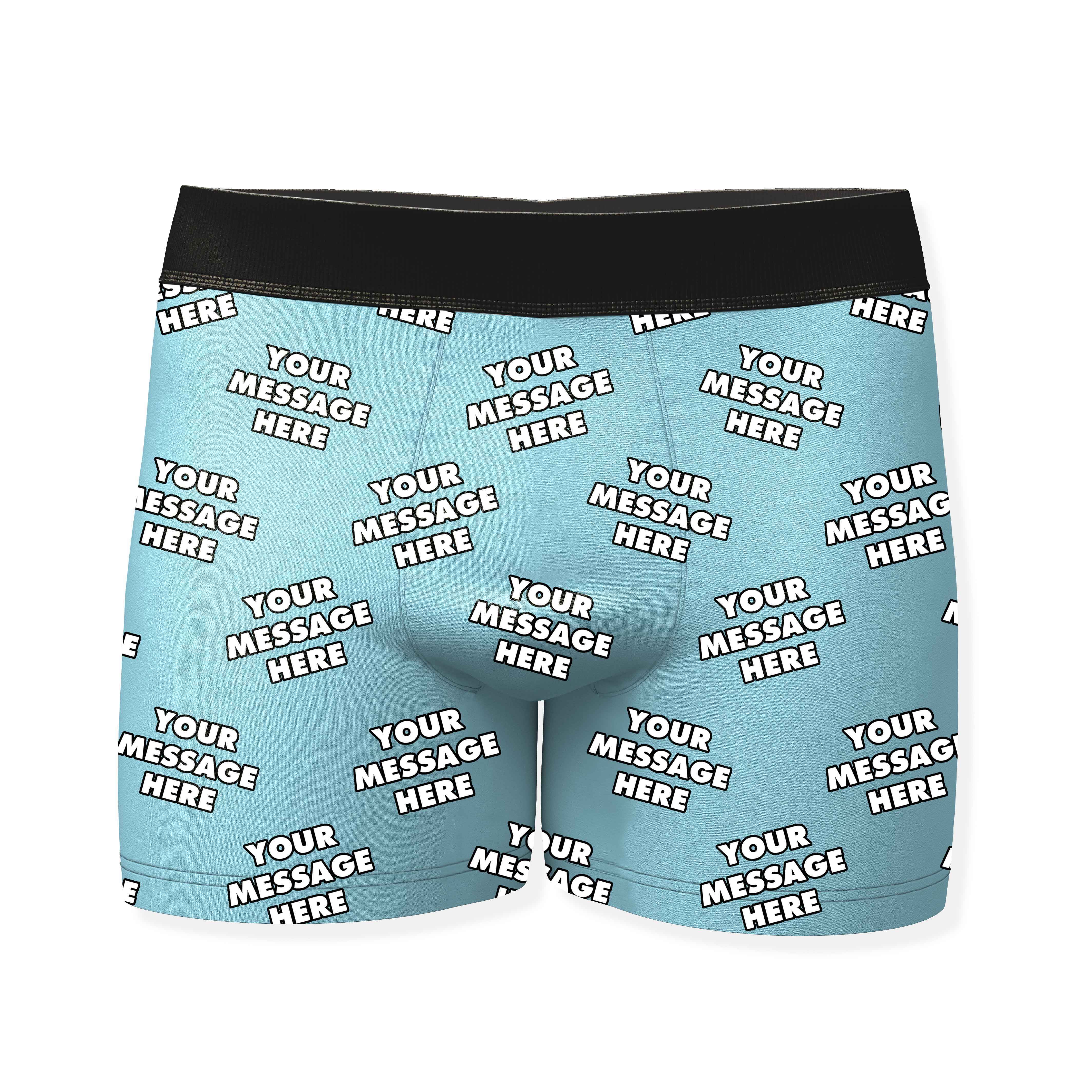 Personalised Boxers With Your Message