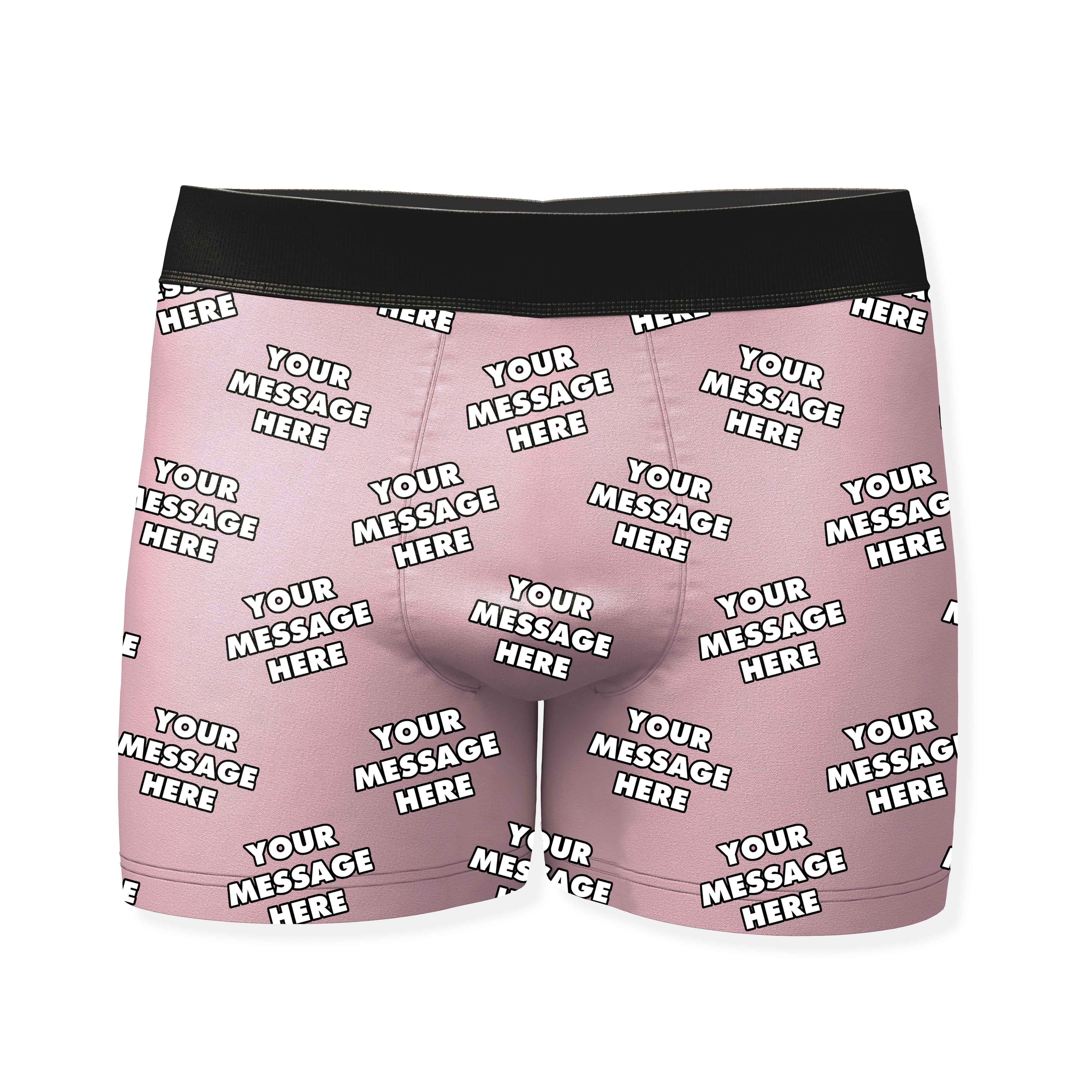 Personalised Boxers With Your Message