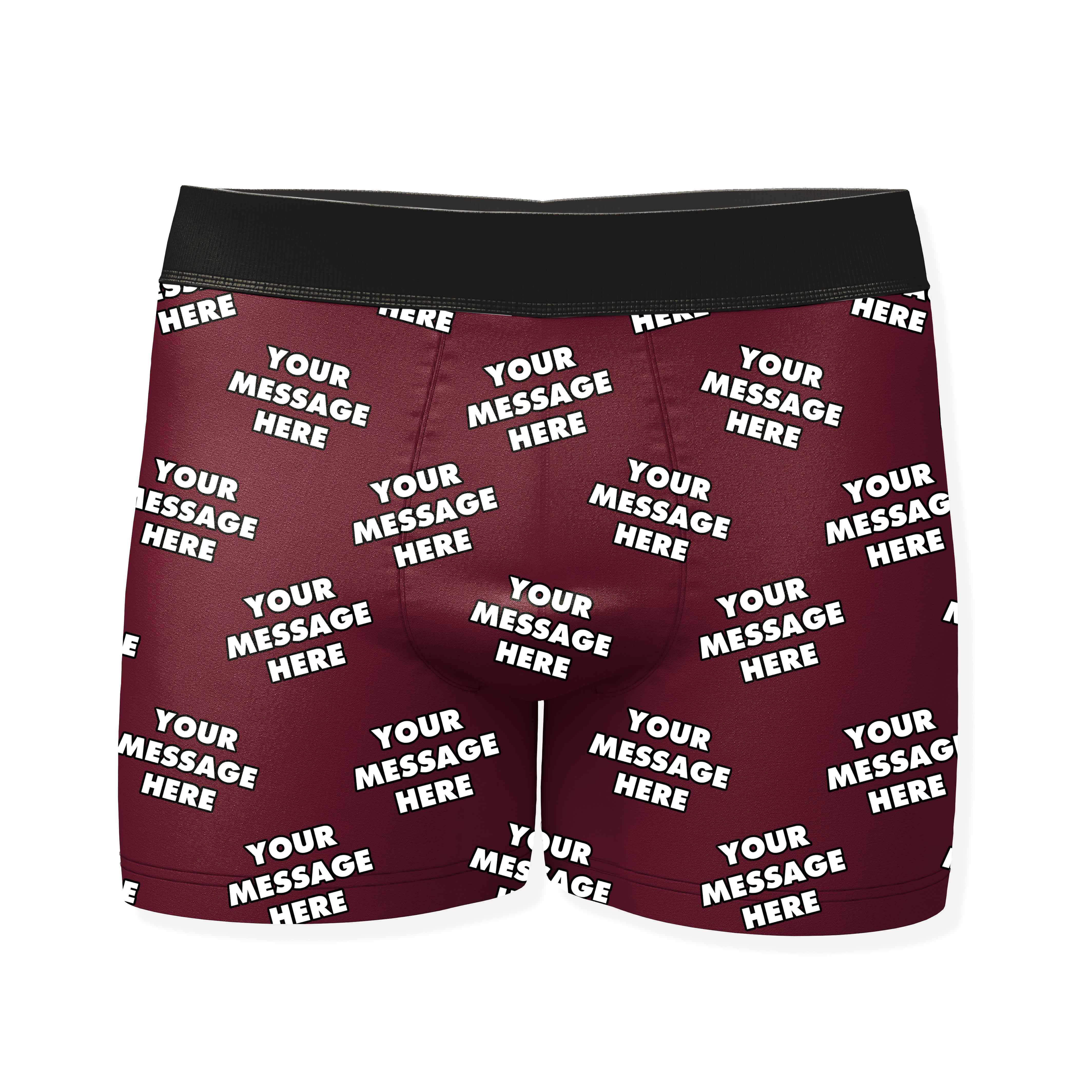 Personalised Boxers With Your Message