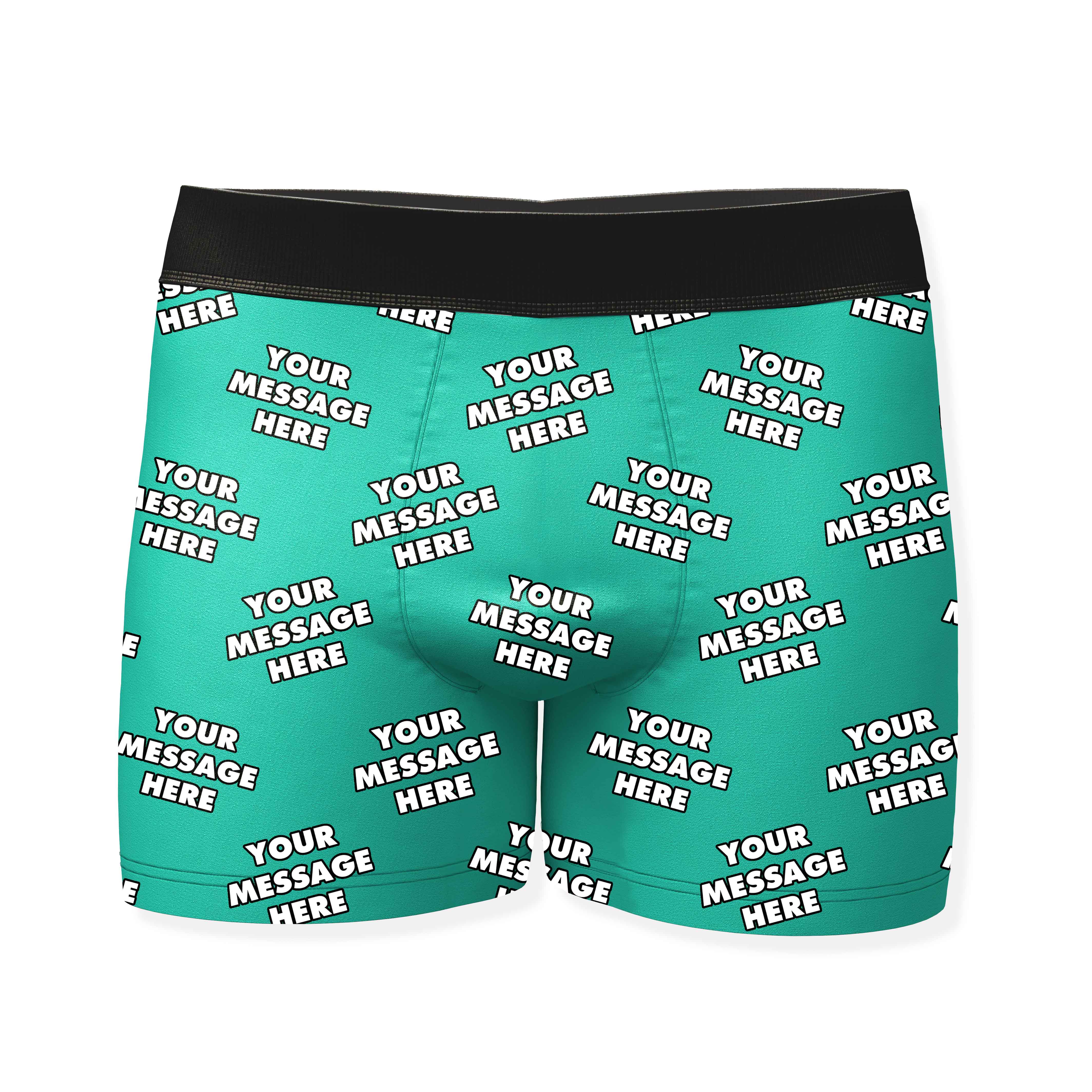 Personalised Boxers With Your Message