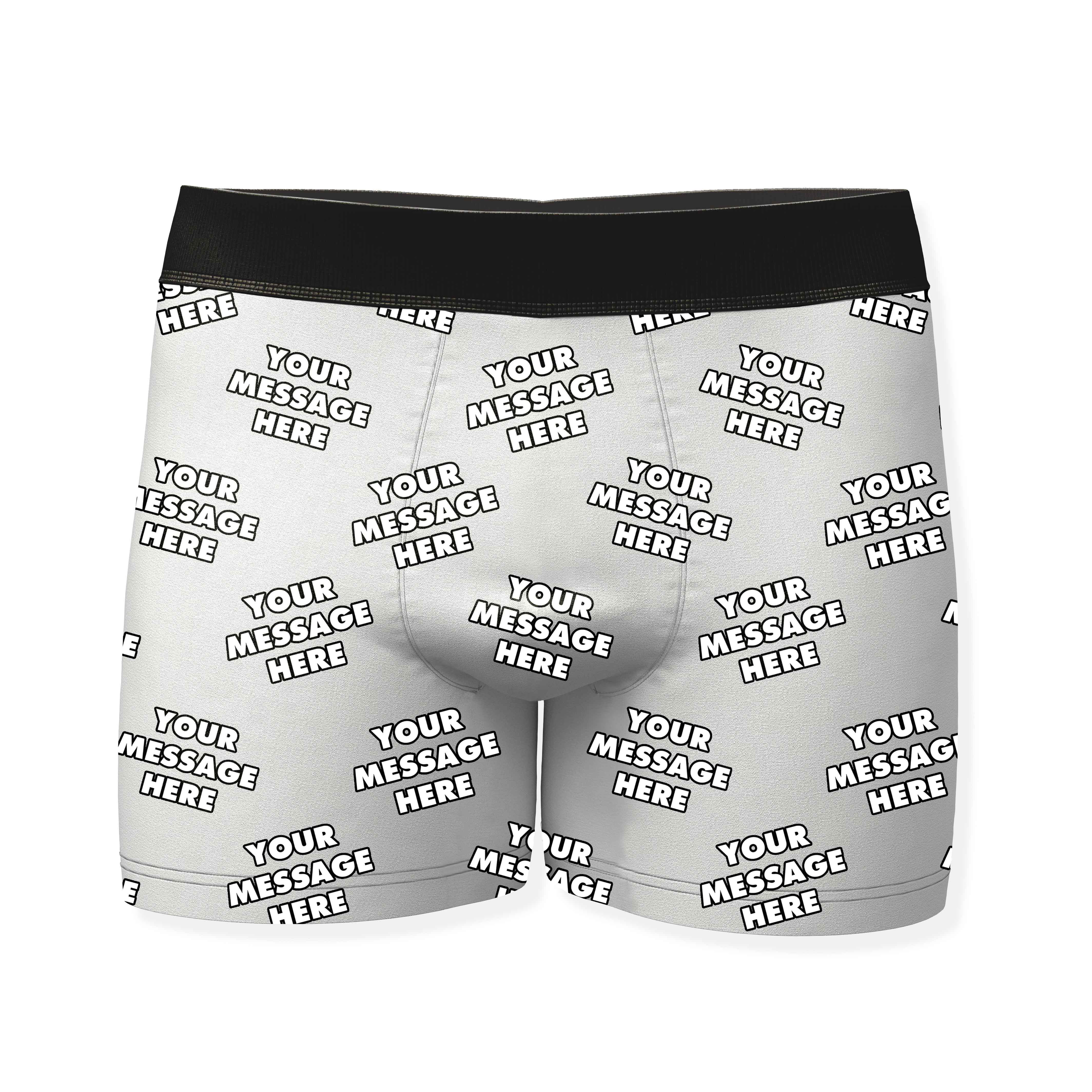 Personalised Boxers With Your Message