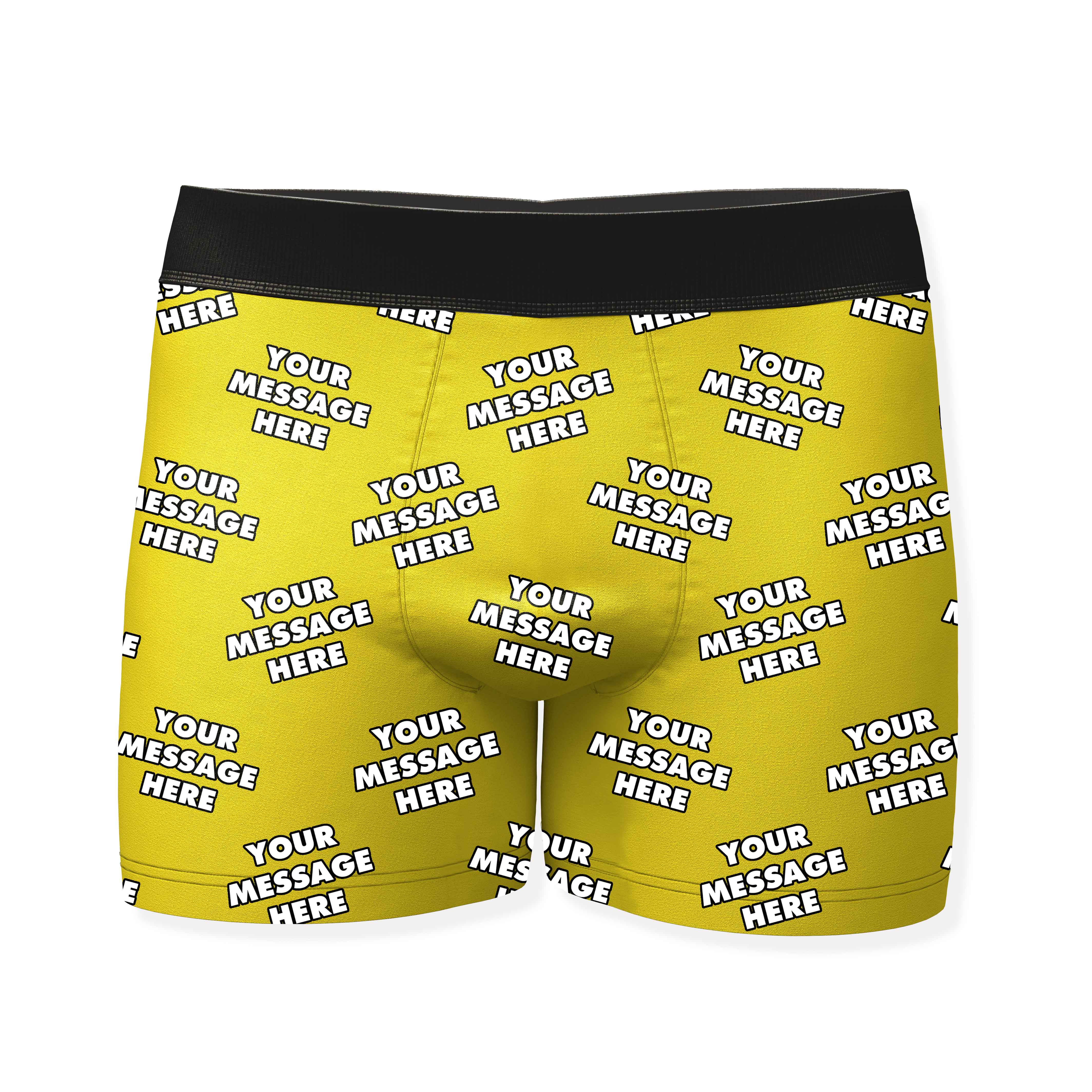 Personalised Boxers With Your Message