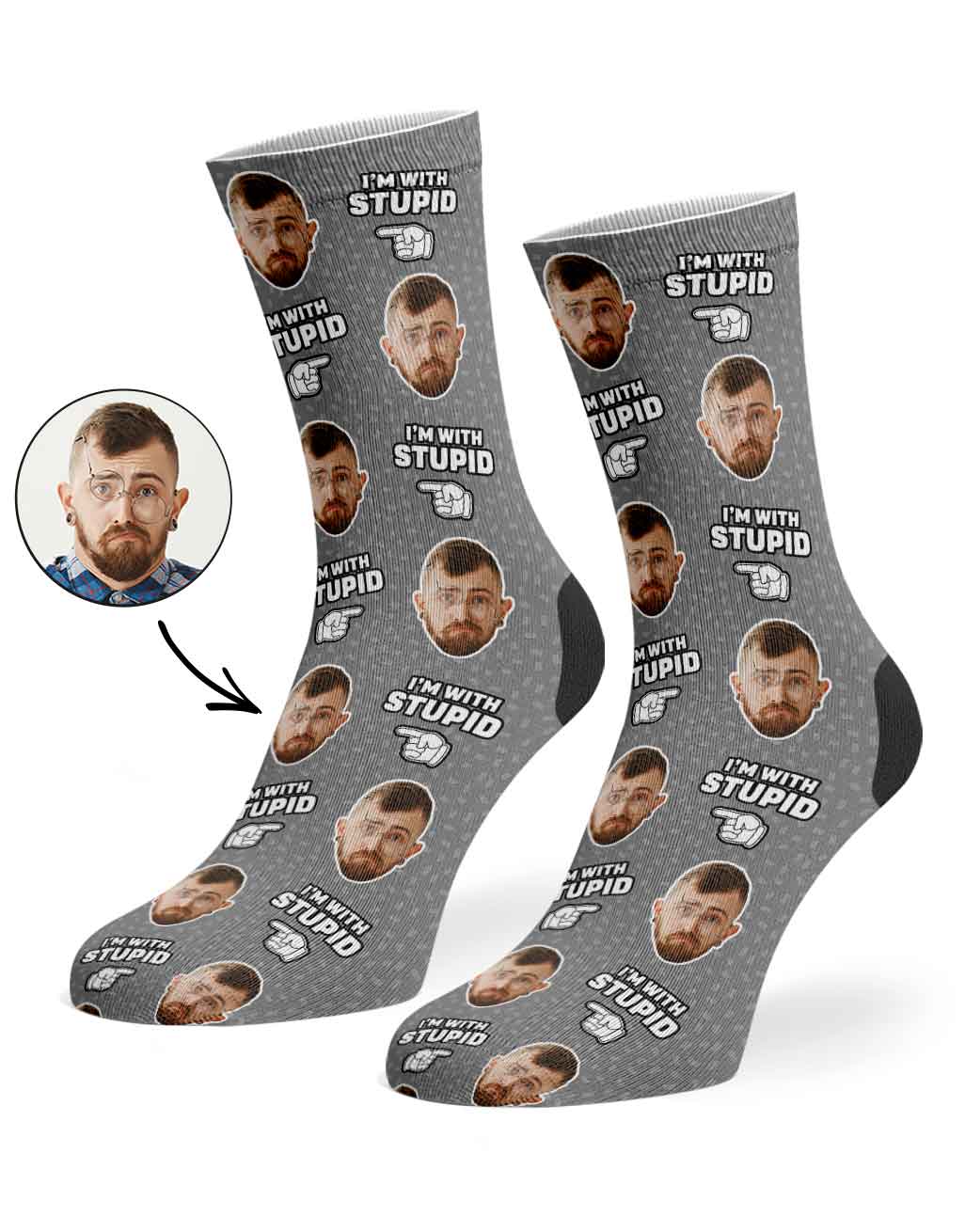 I'm With Stupid Socks