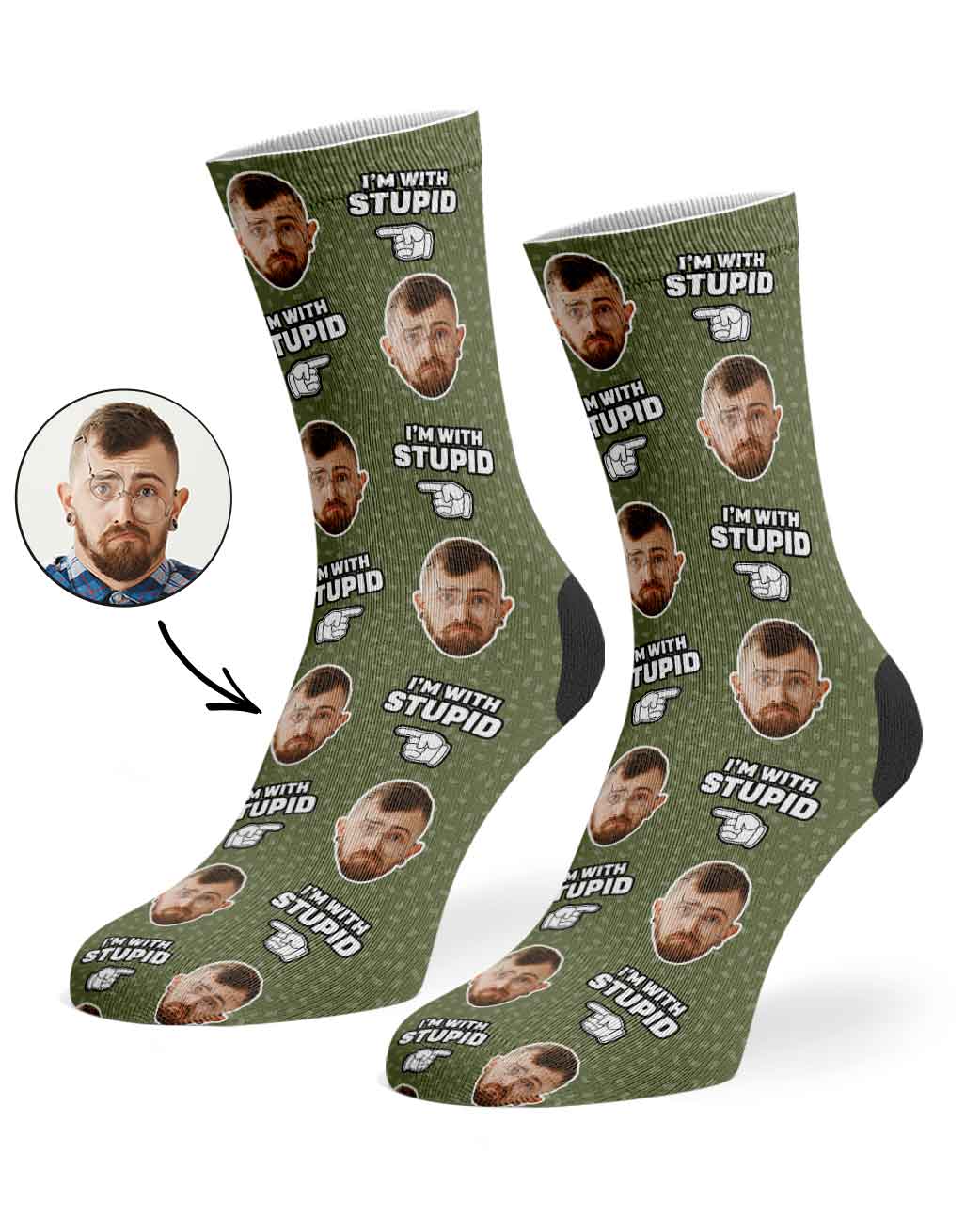 I'm With Stupid Socks