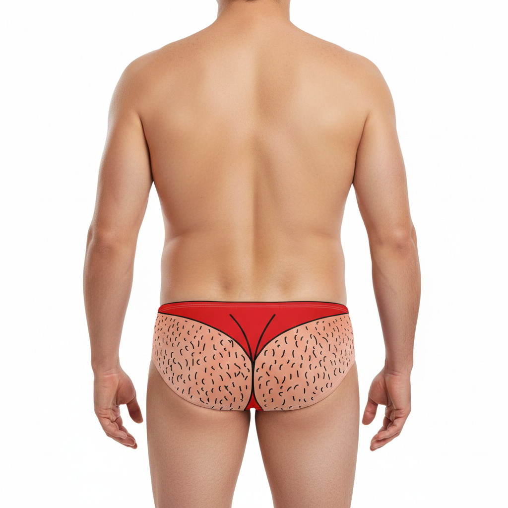 Face Thong Personalised Swim Trunks