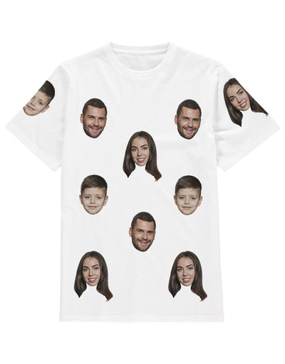 family face t shirt personalised