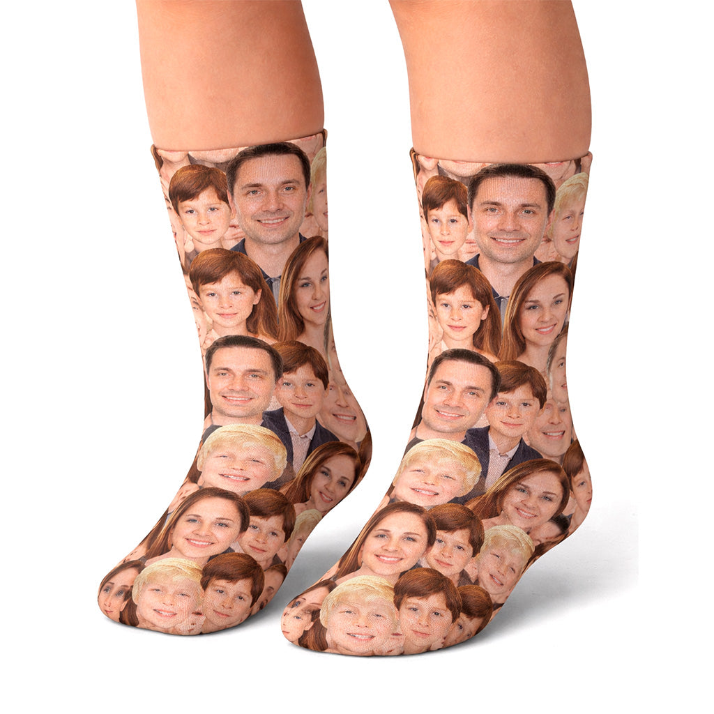 Family Face Mash Kids Socks