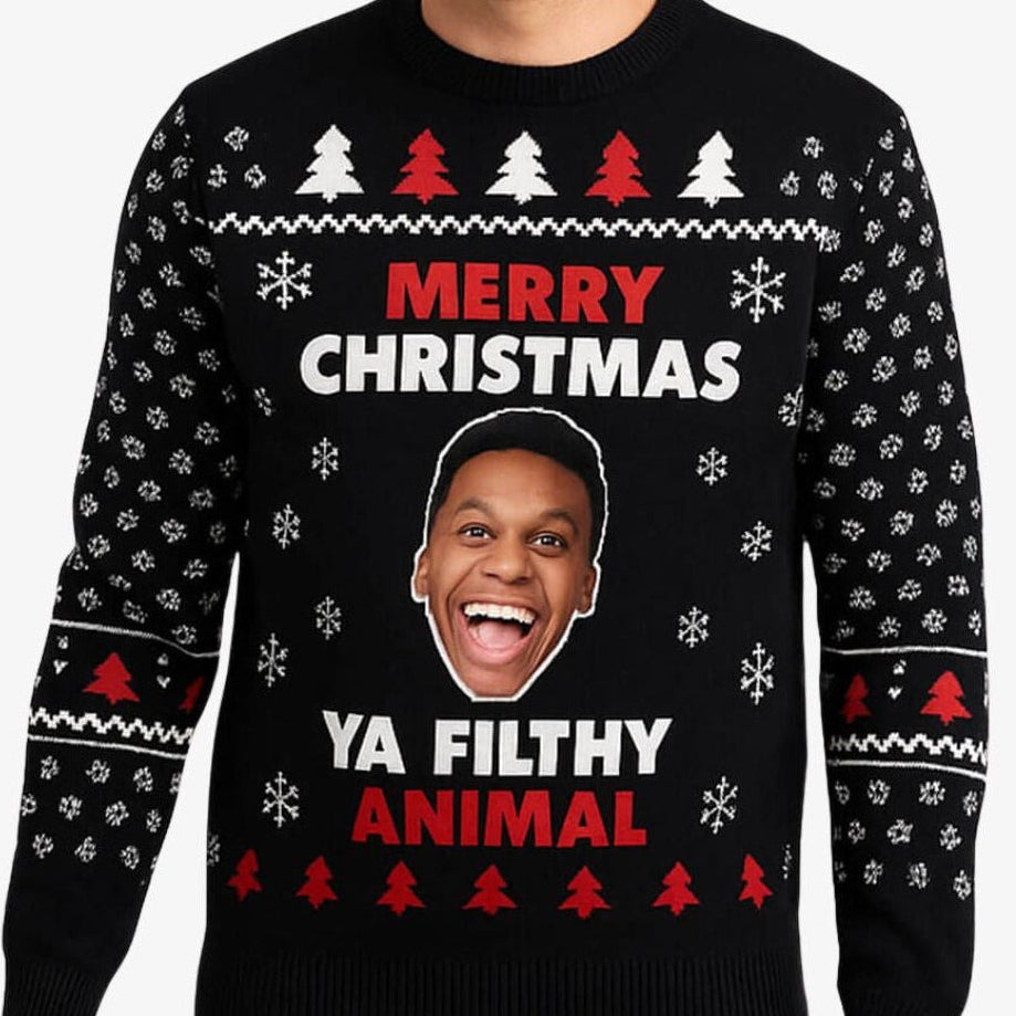 Merry Christmas Ya Filthy Animal Personalised Christmas Jumper