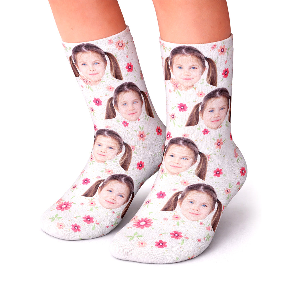 Flower Face Kids Socks