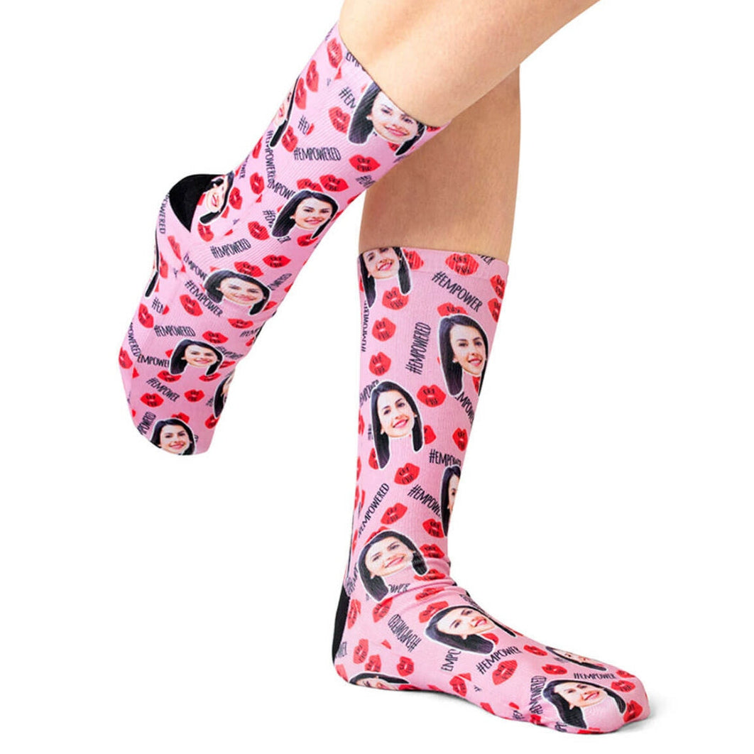 Girl Power Lips Socks