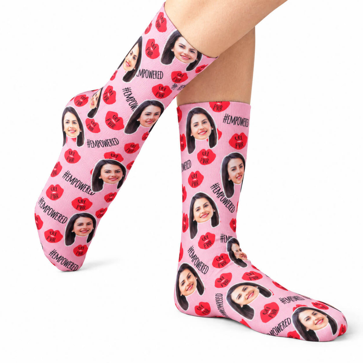 Girl Power Lips Socks