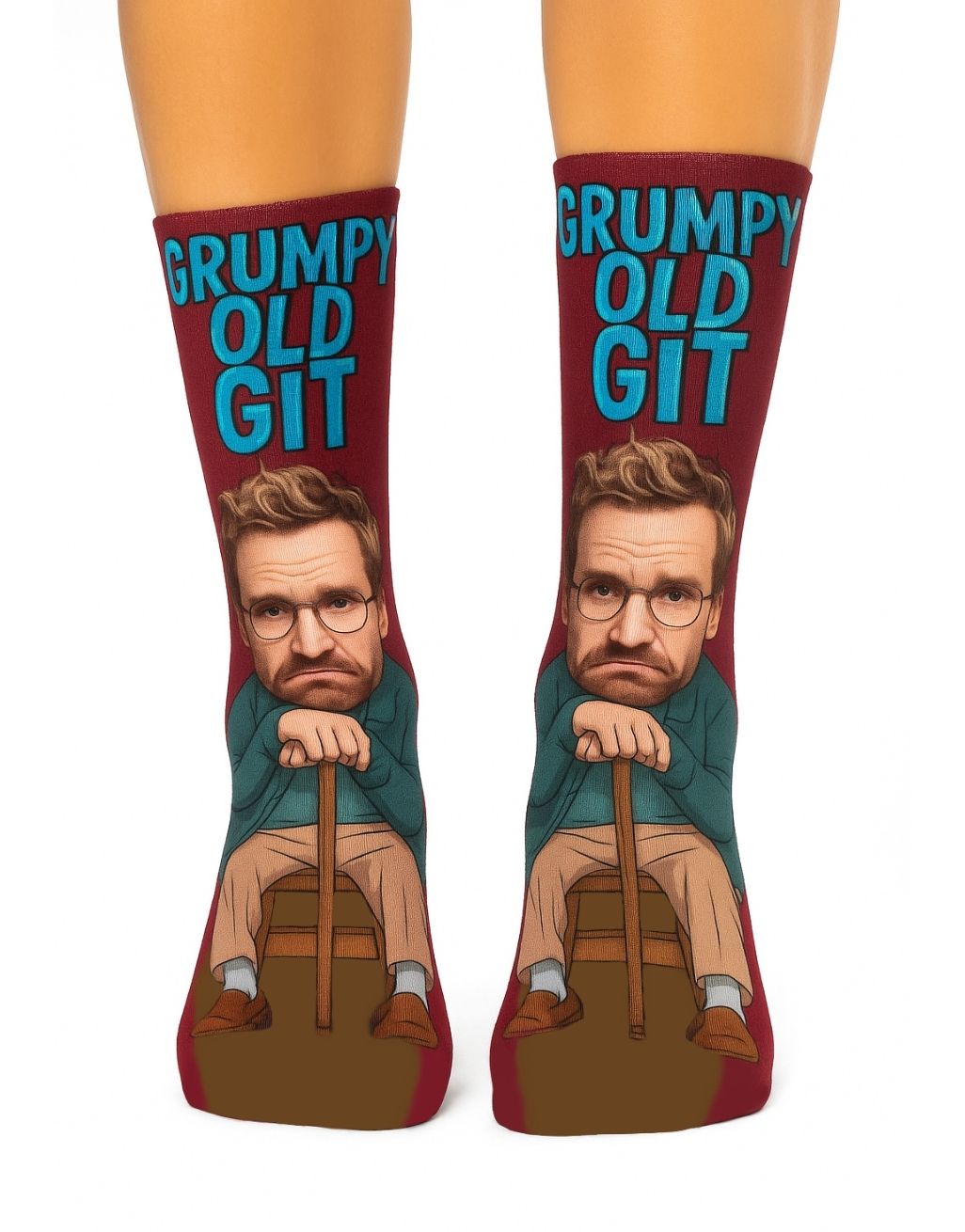 Grumpy Old Git personalised birthday Socks