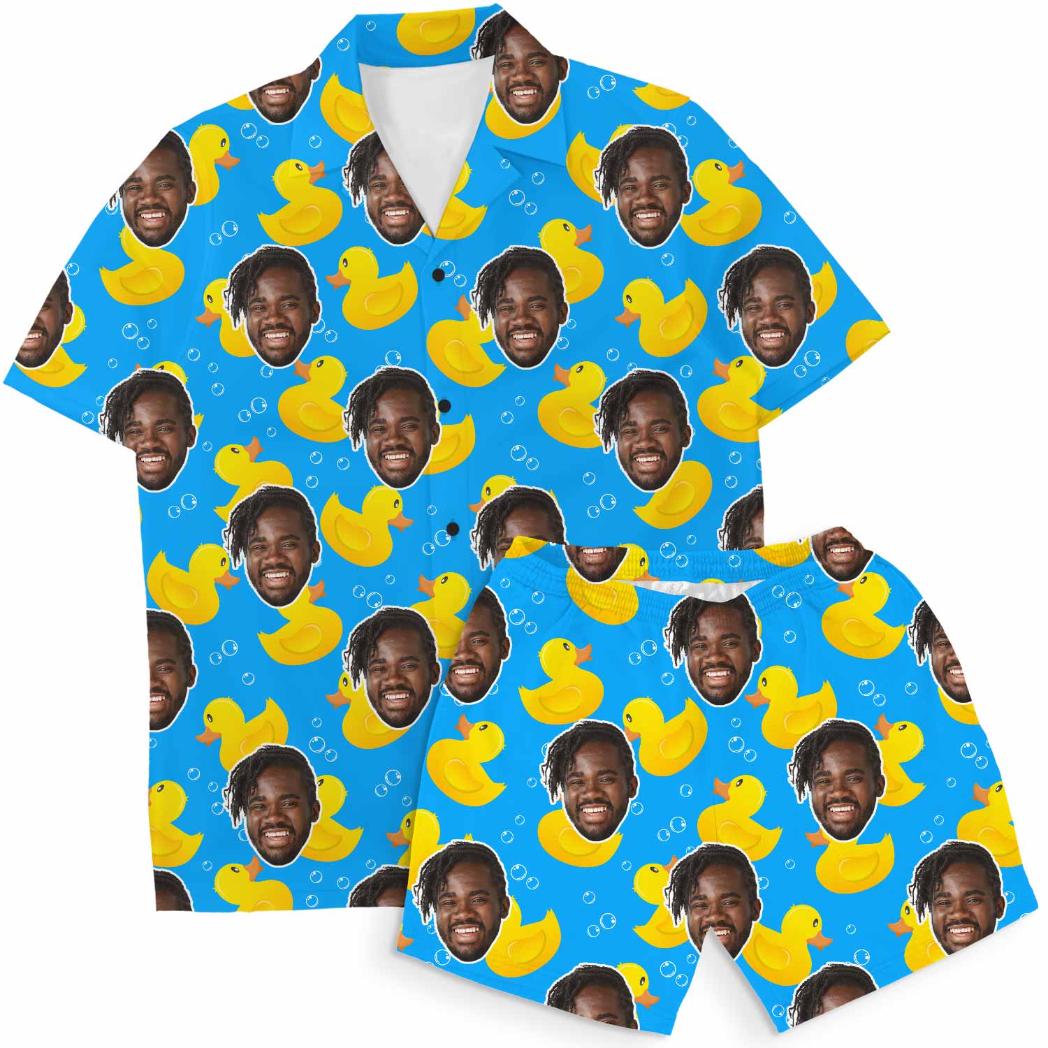 Rubber Duck Personalised Hawaiian Shirt Shorts Set