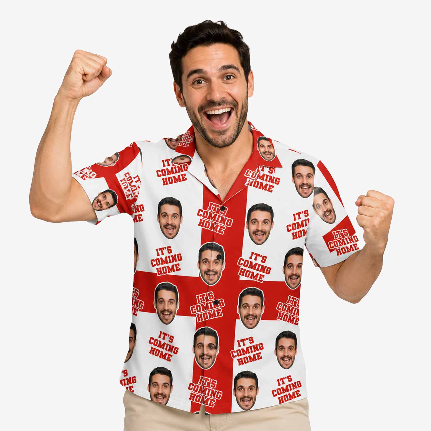 England It's Coming Home Football Hawaiian Shirt
