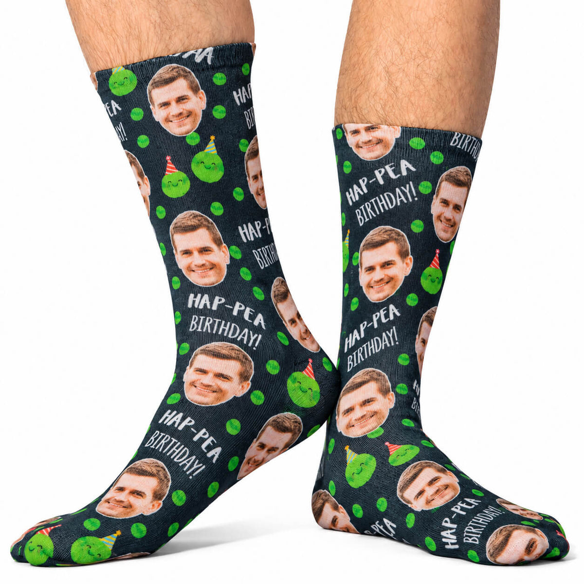 Hap-Pea Birthday Socks