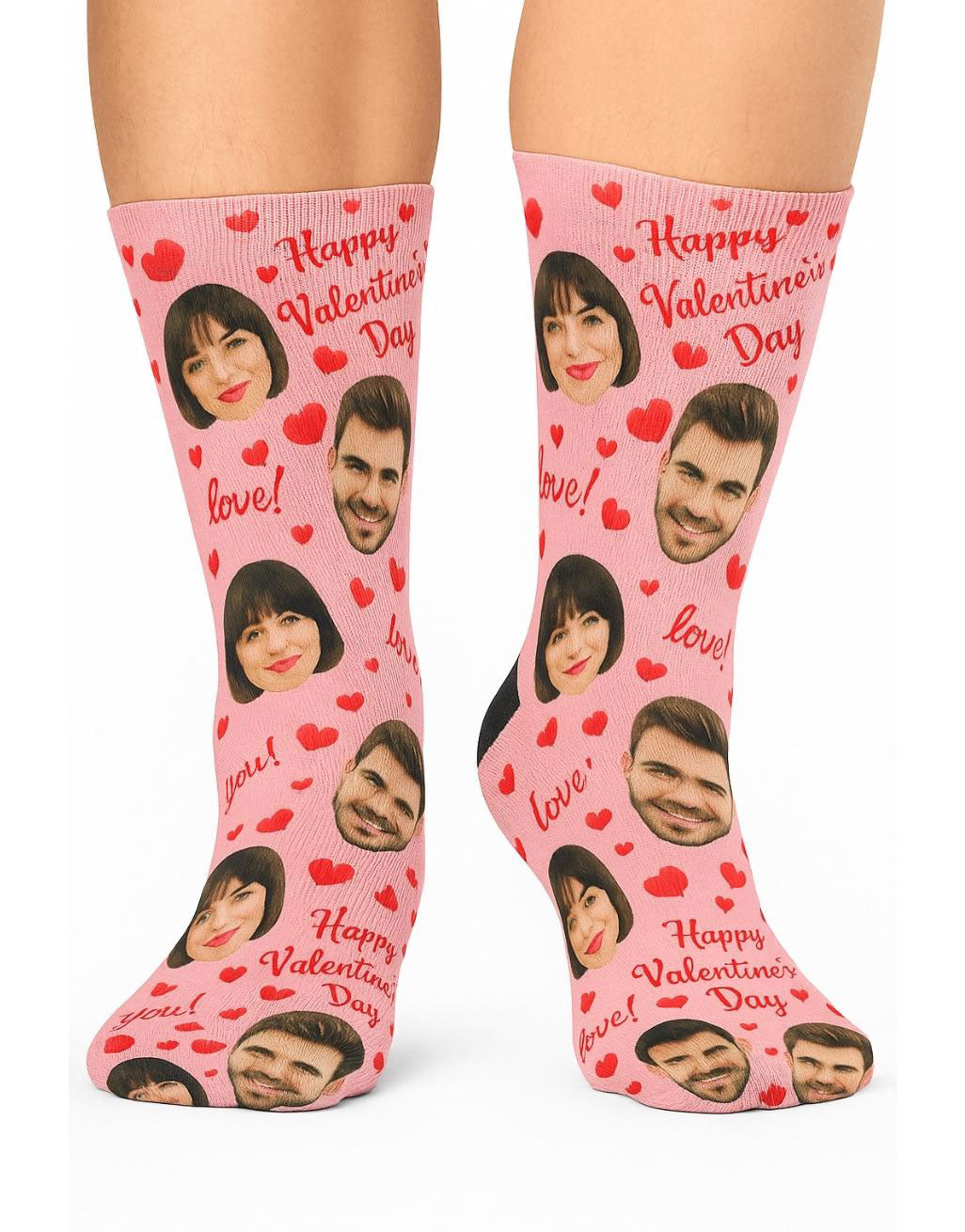 Happy Valentines Day Personalised Socks
