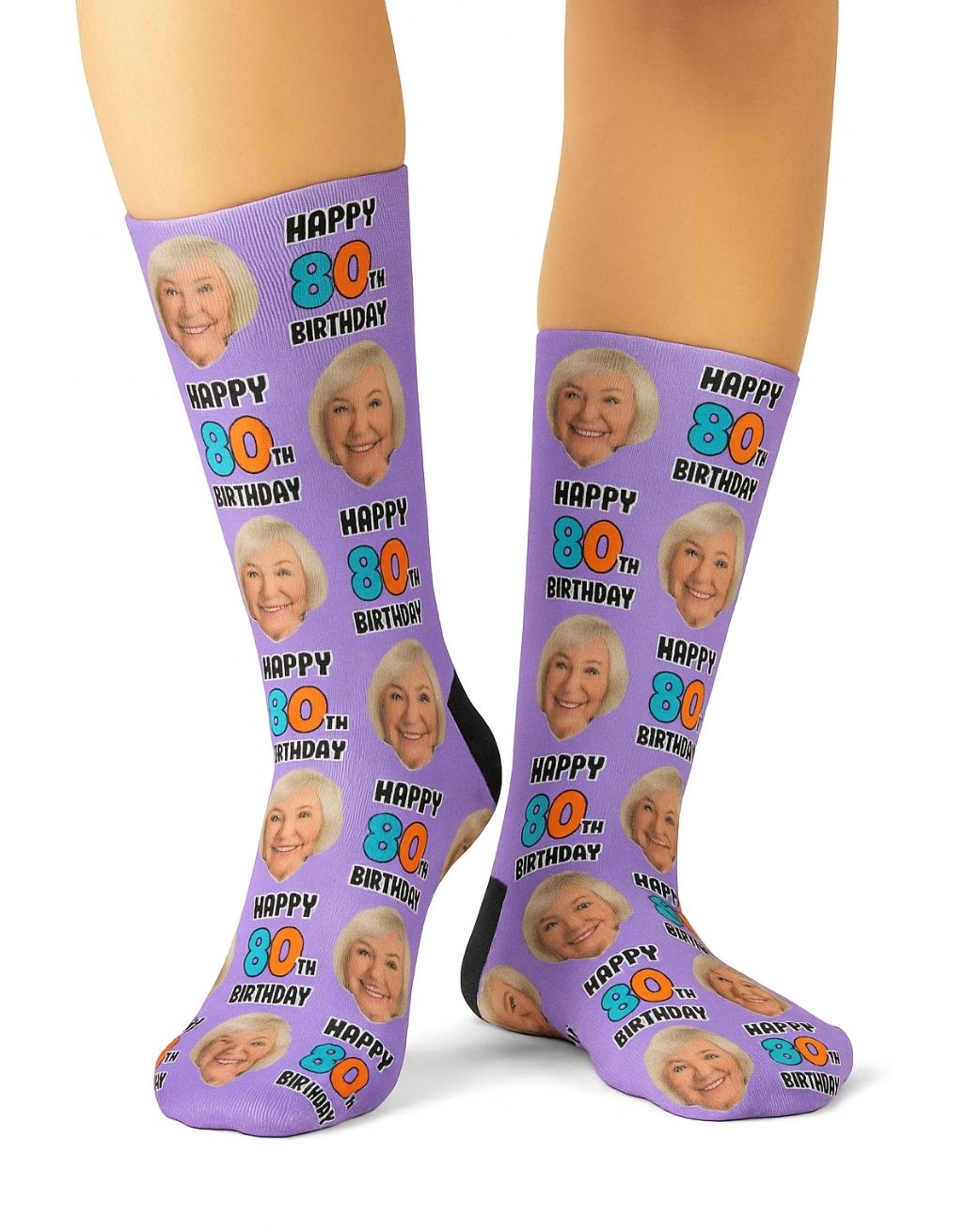 80th Birthday Socks