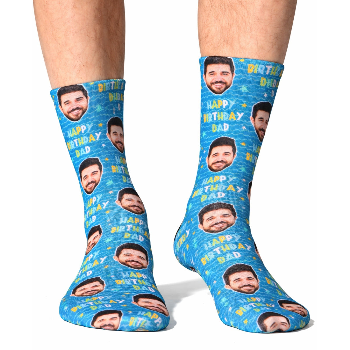 happy birthday dad personalised socks