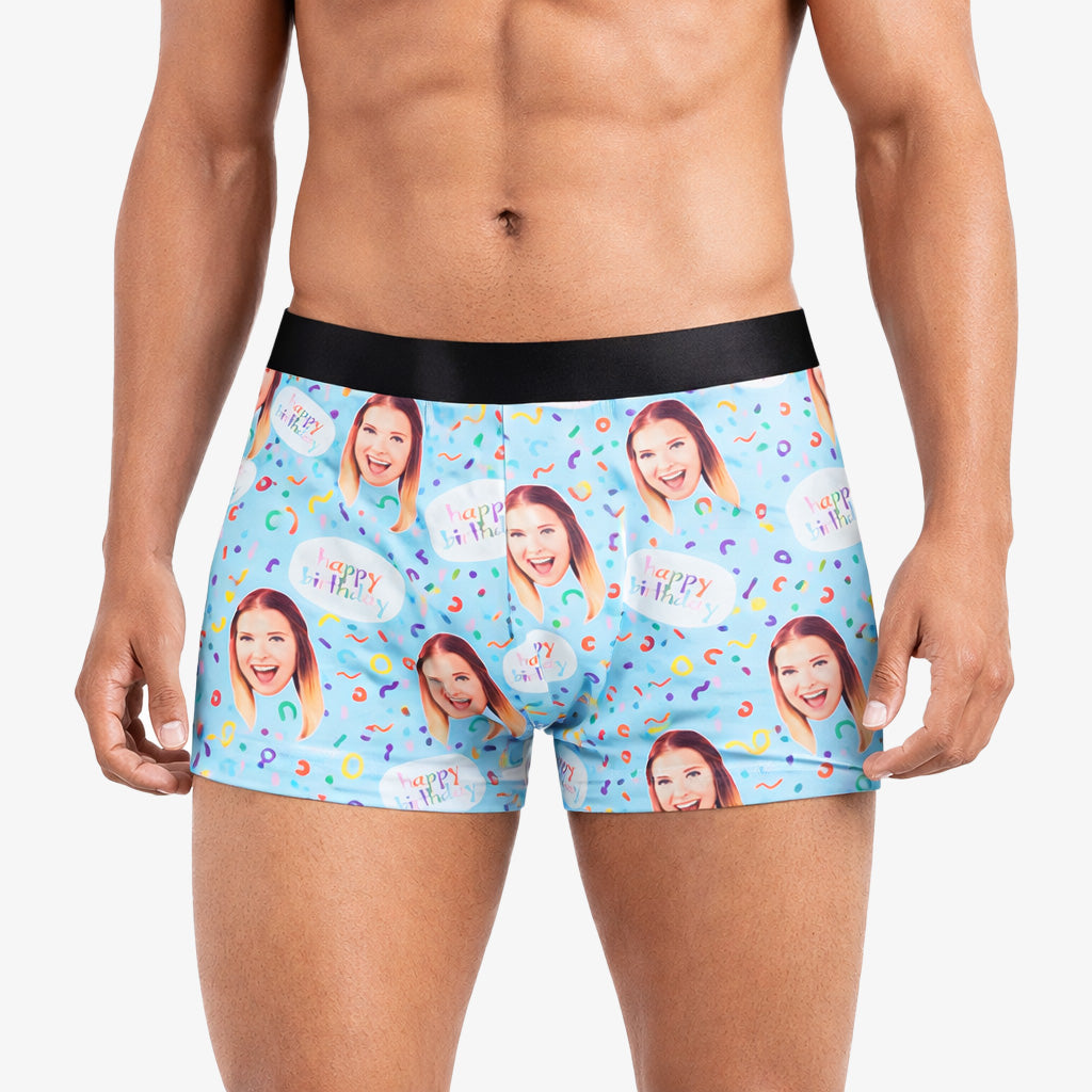 Happy Birthday Face Boxers