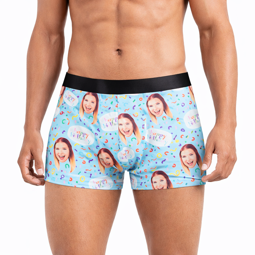 Happy Birthday Face Boxers