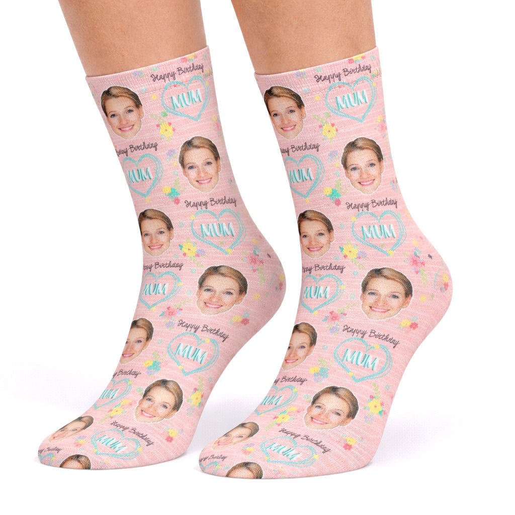 Happy Birthday Mum Socks