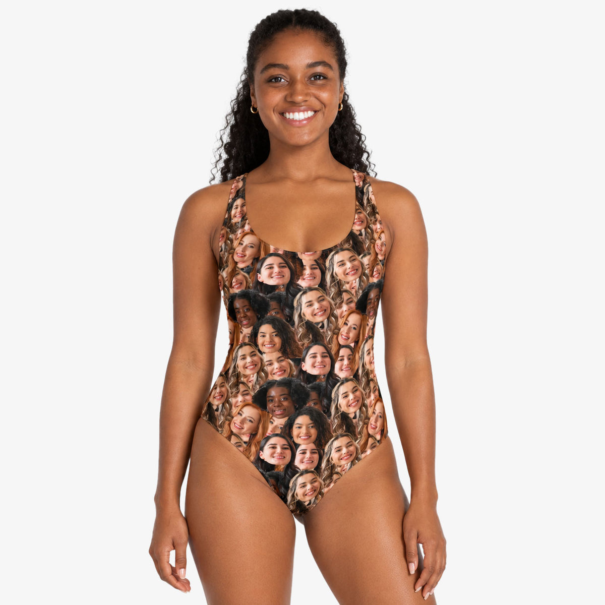 Hen Party Personalised Face Mash Swimsuit