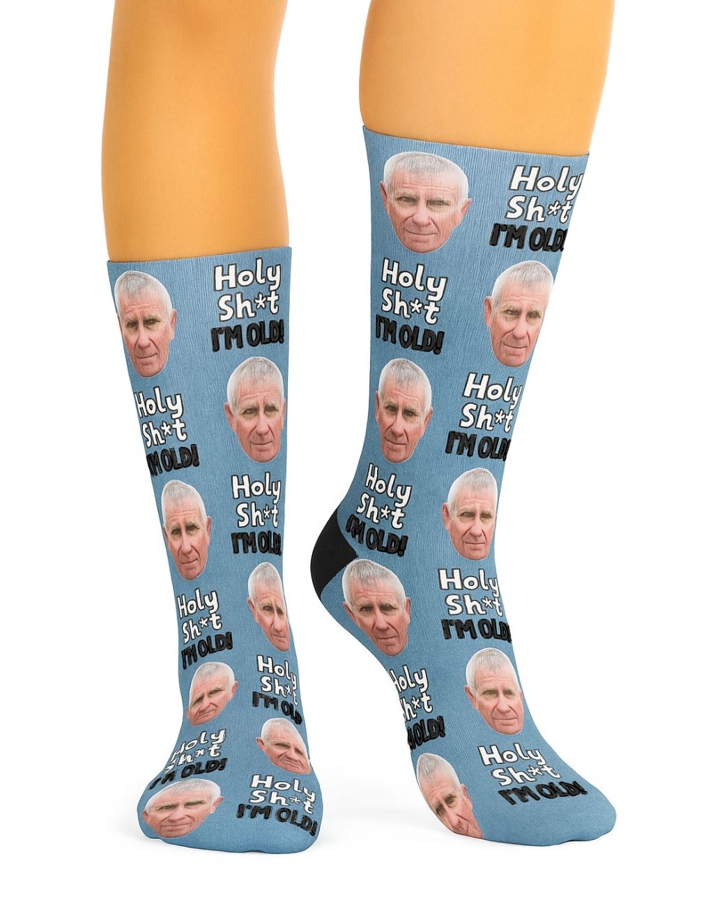 holy shit im old personalised birthday socks