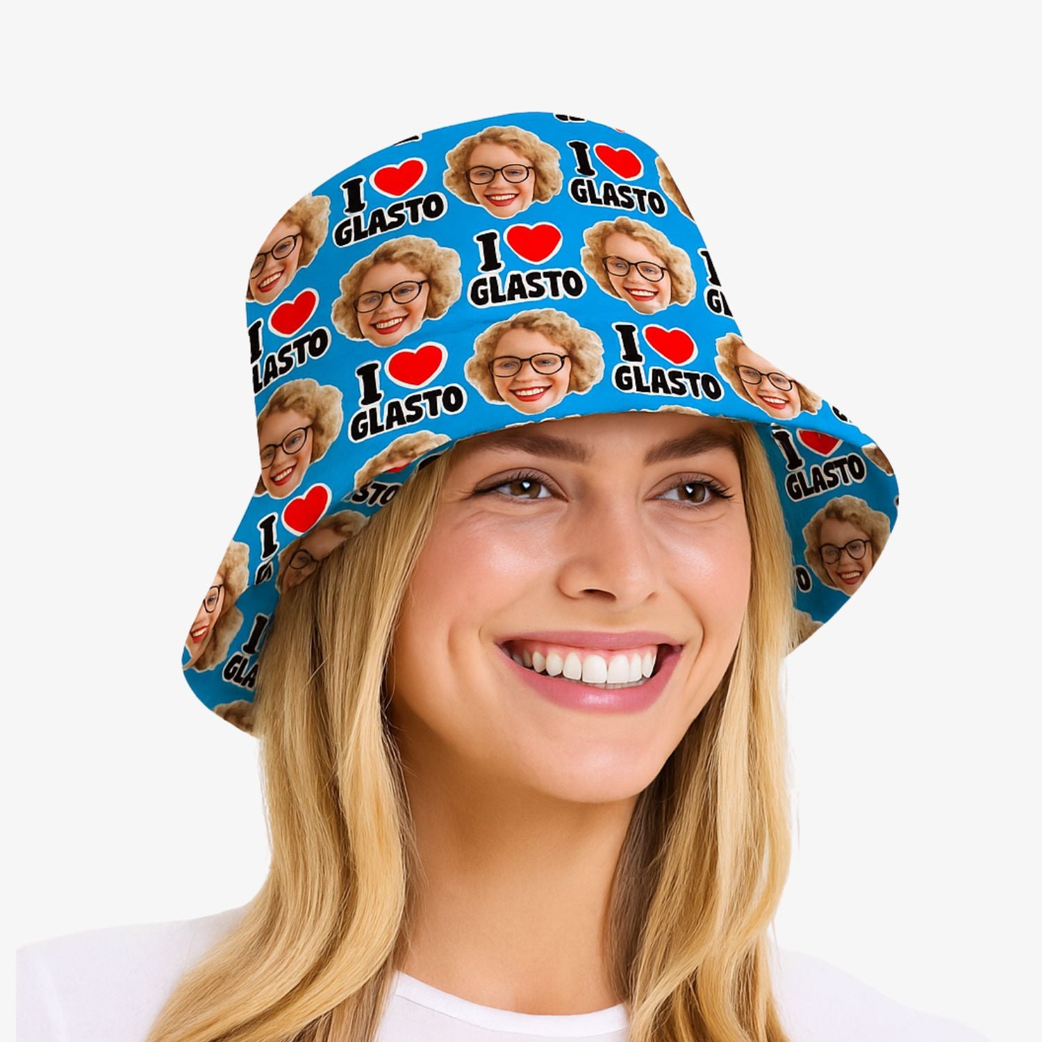 I Love Glastonbury Custom Bucket Hat