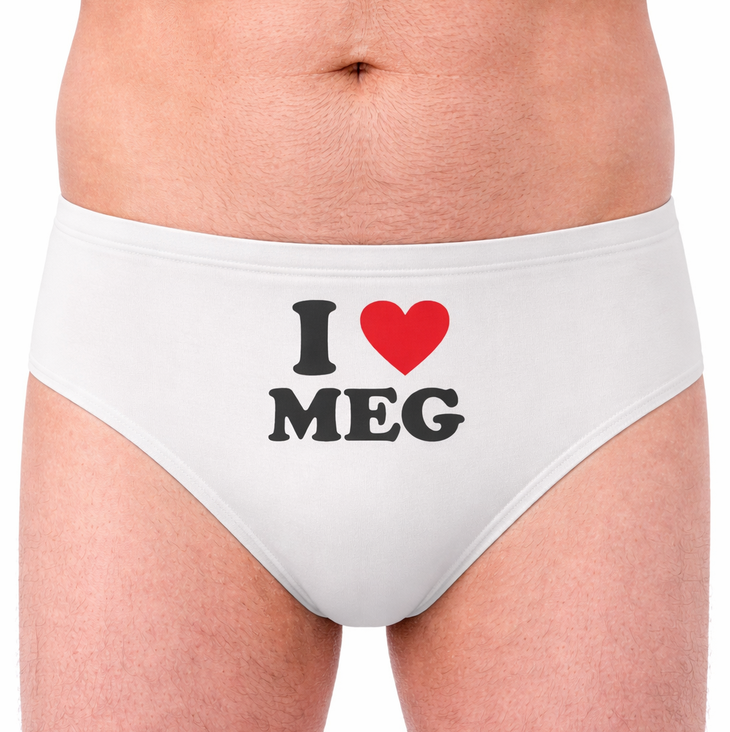 I Heart [Name] Custom Swim Trunks