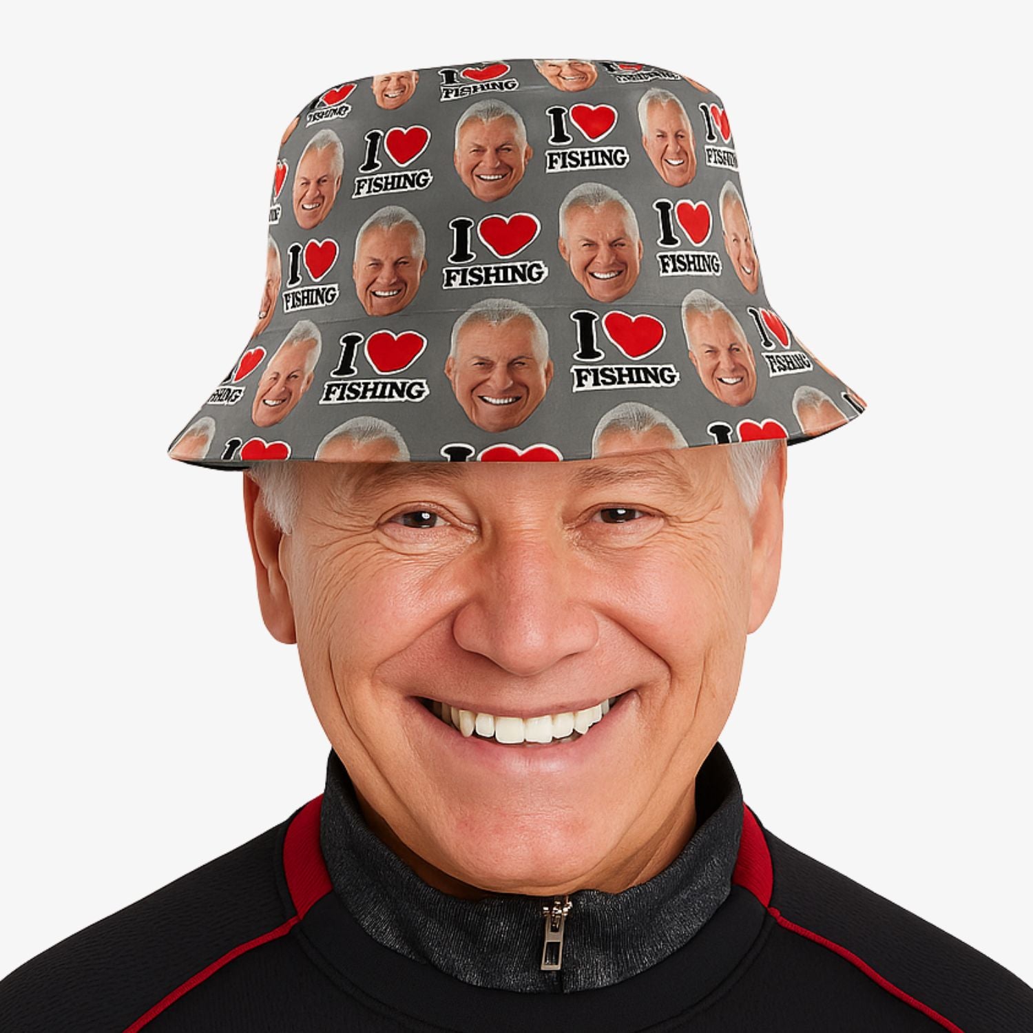 I Love Fishing Custom Bucket Hat