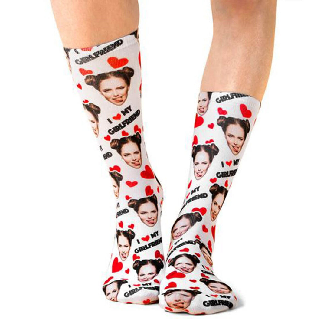 I Love My Girlfriend Socks