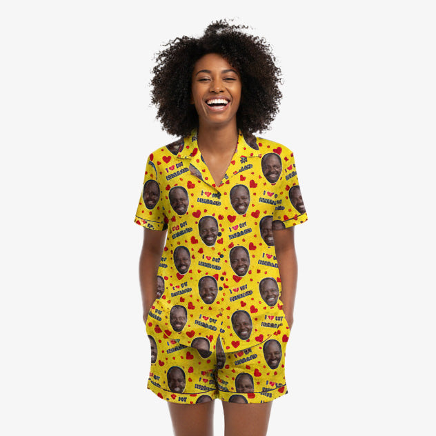 I Love My Husband Personalised Hawaiian Shirt Shorts Set