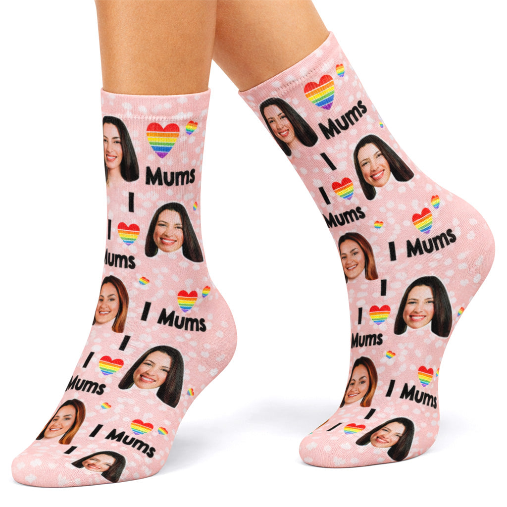 I Love My Mums Socks
