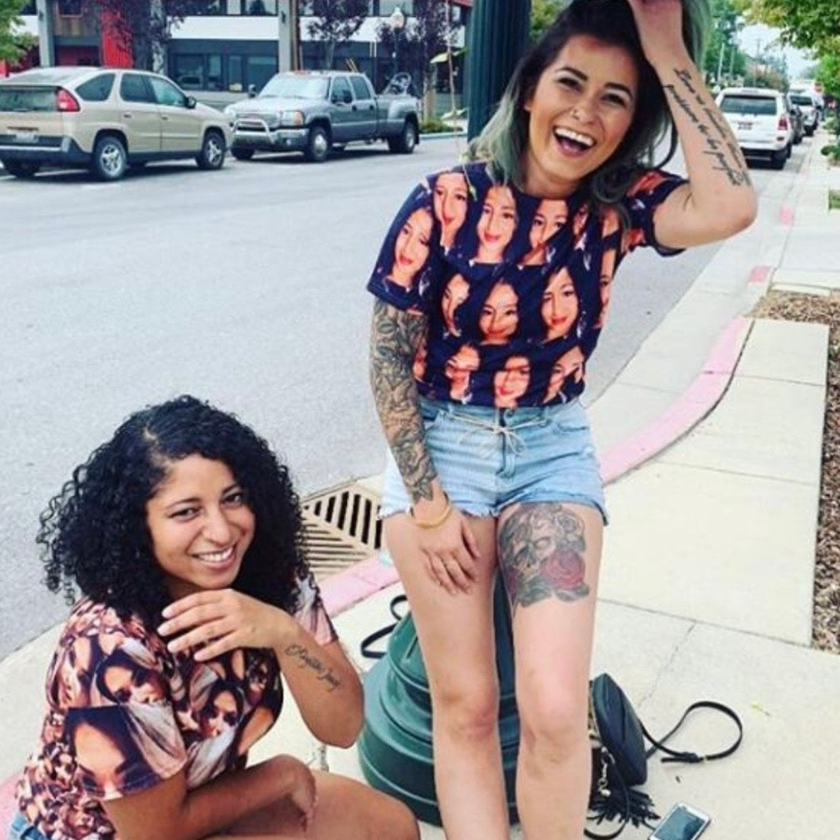 Couples Face Mash T-Shirt