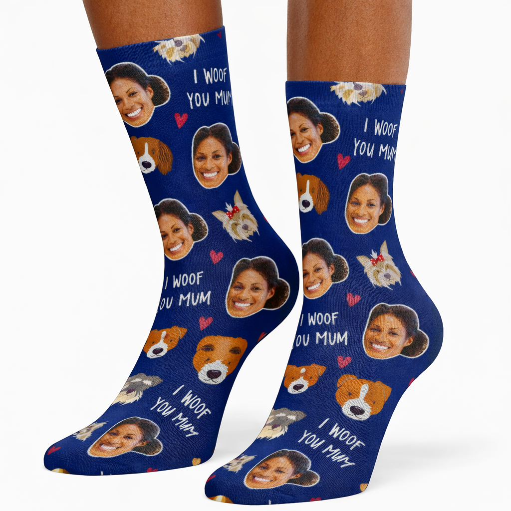 I Woof You Mum Socks