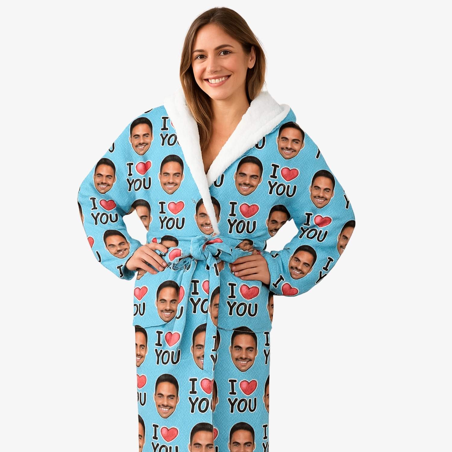 I Heart You Personalised Dressing Gown