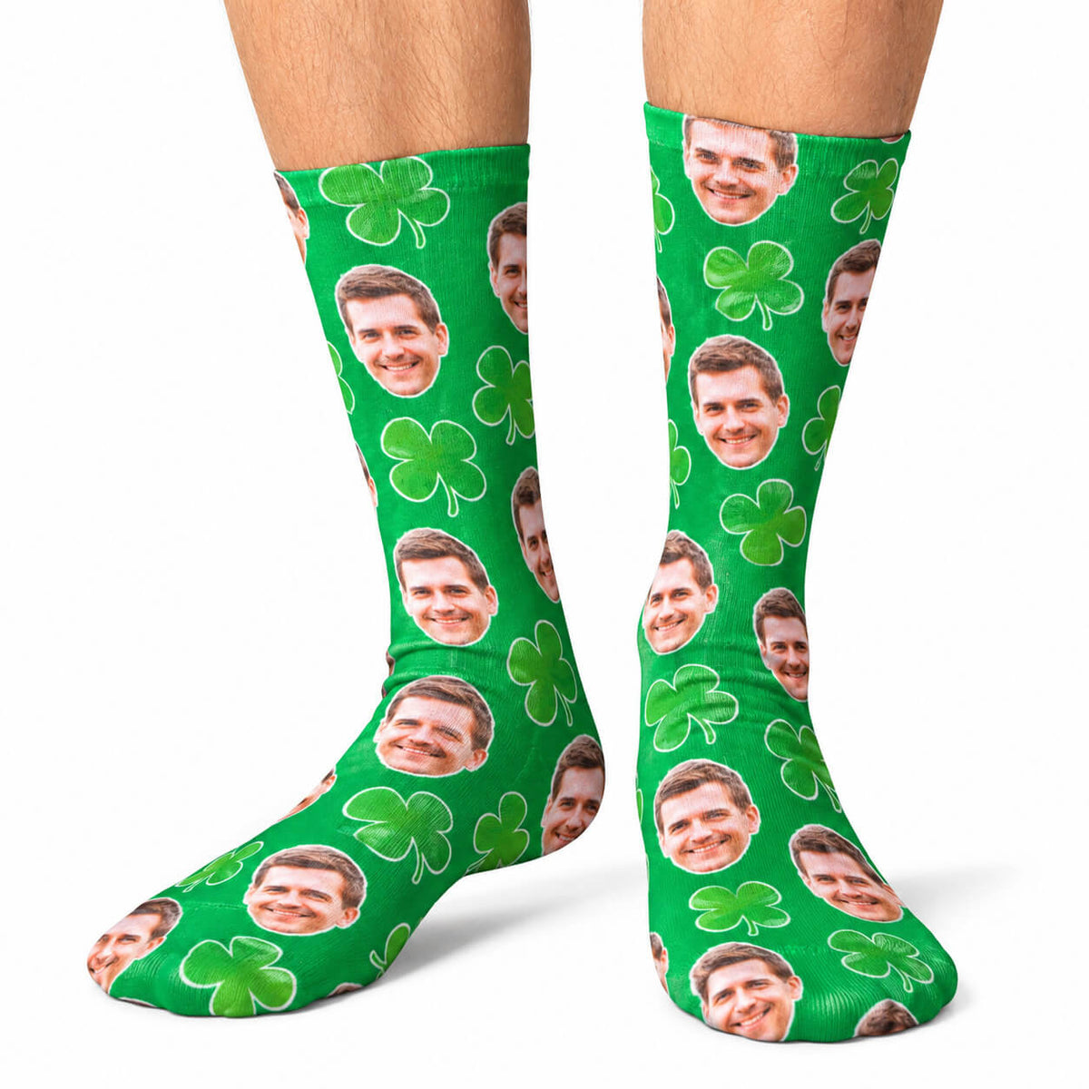 Shamrock Face Socks