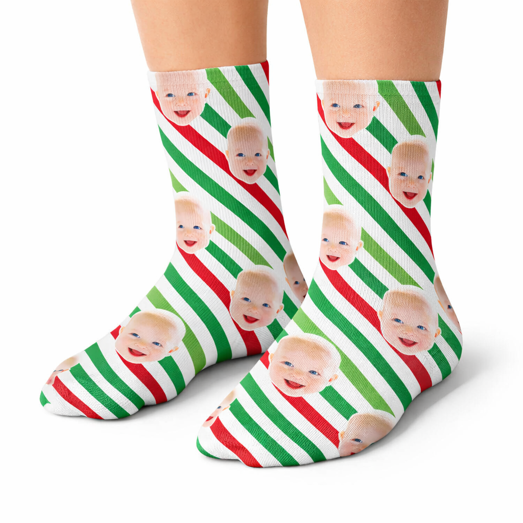 Christmas Stripes Kids Socks