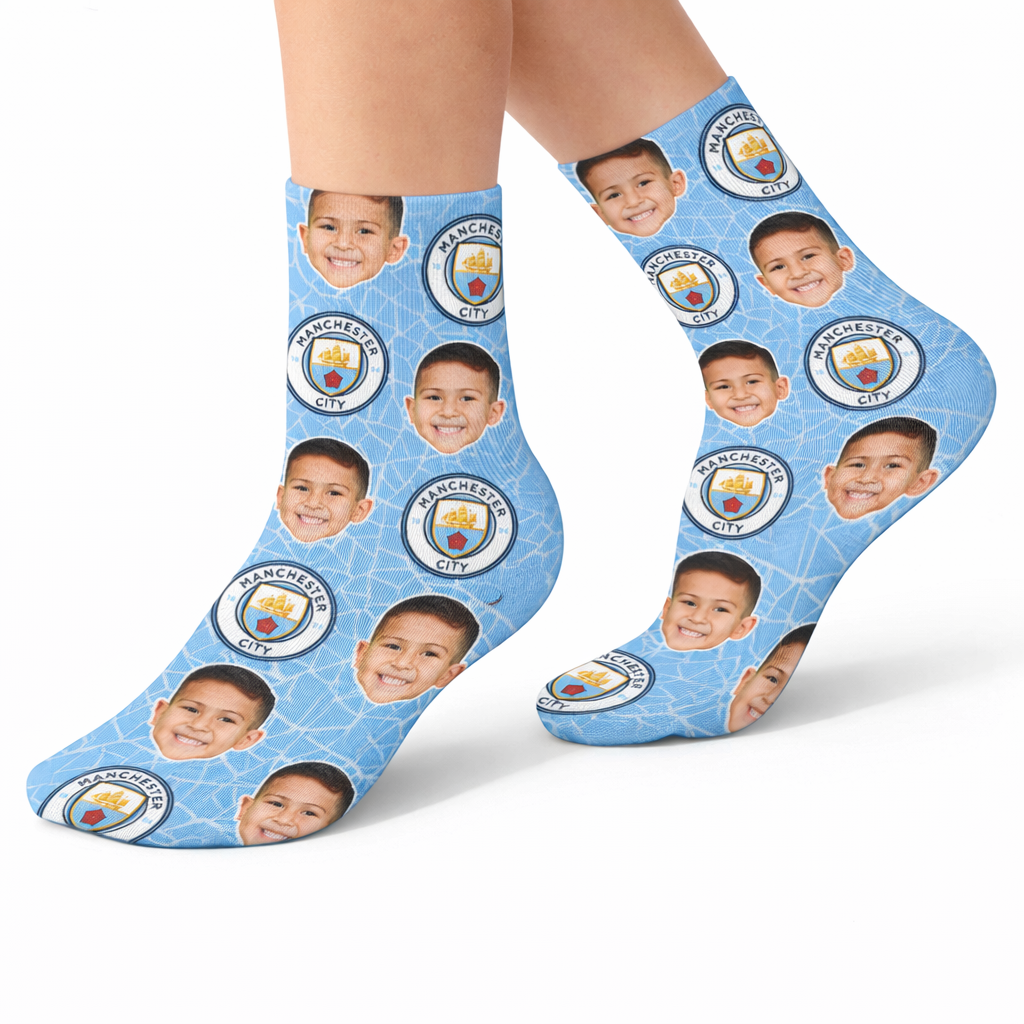 Man City Kids Socks