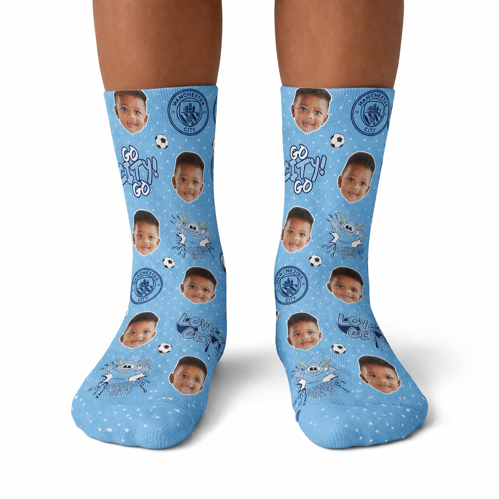 Man City Moonchester Kids Socks
