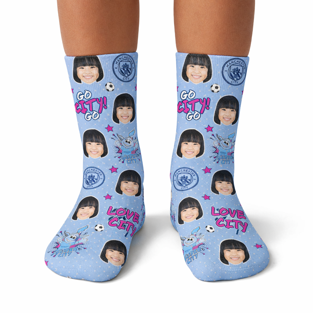 Man City Moonbeam Kids Socks