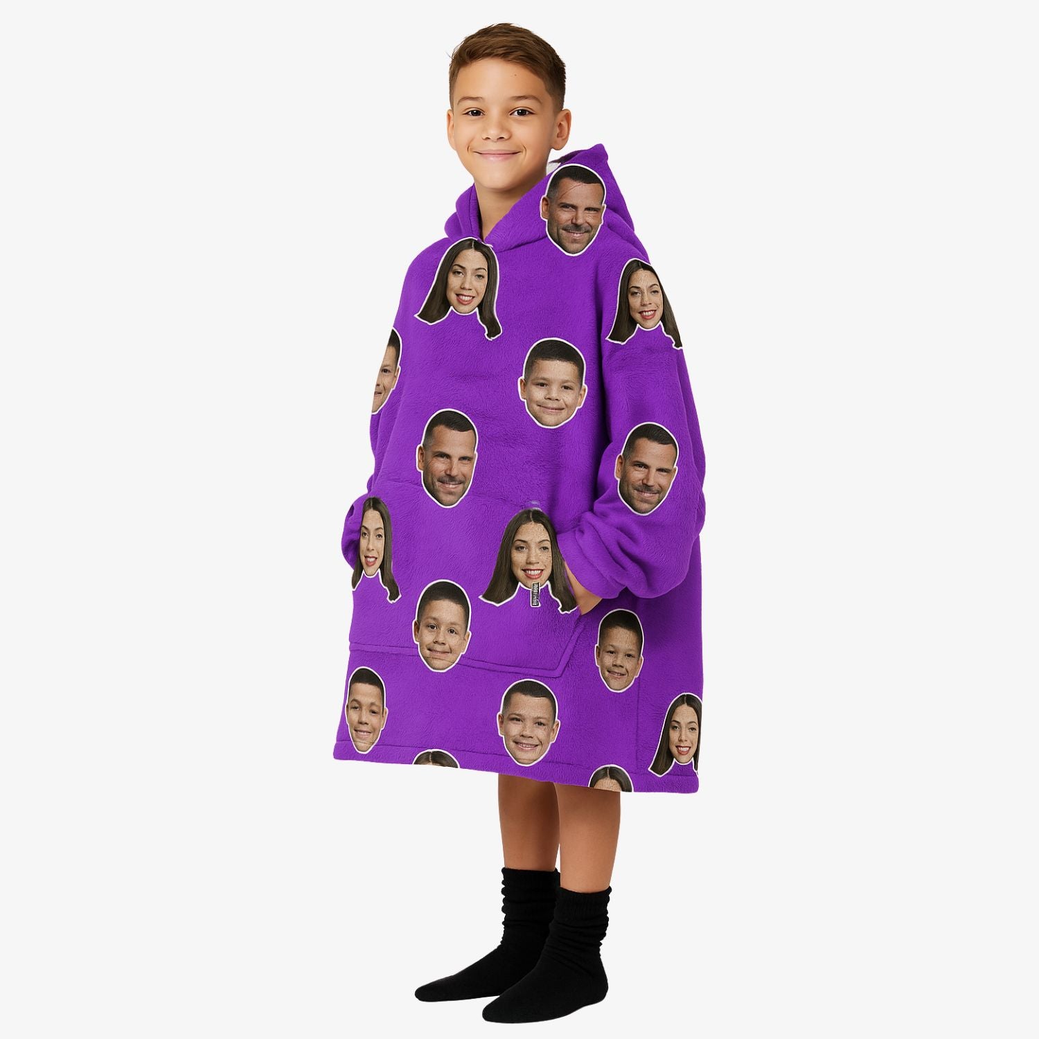 Family Kids Hoodie Blanket