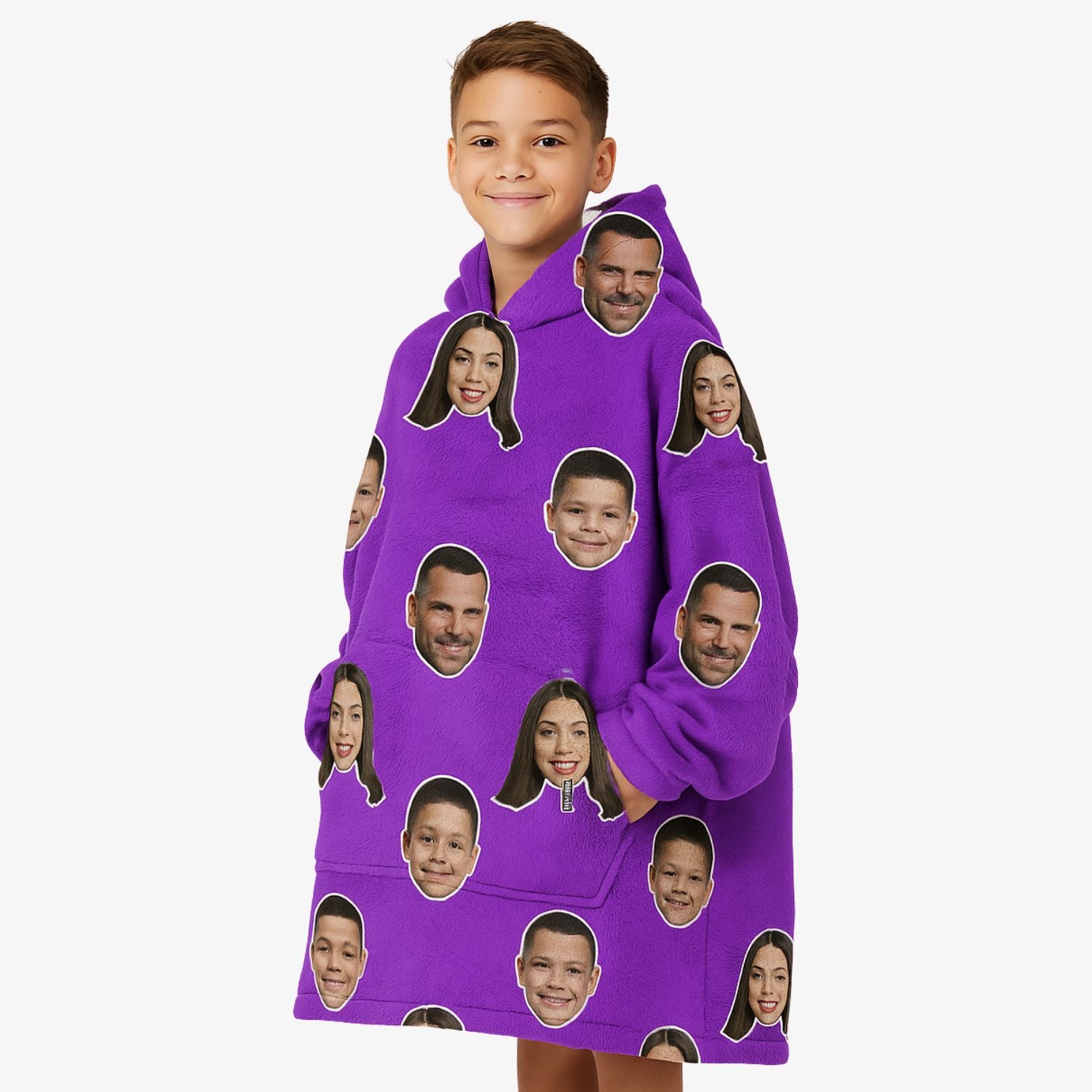 Family Kids Hoodie Blanket