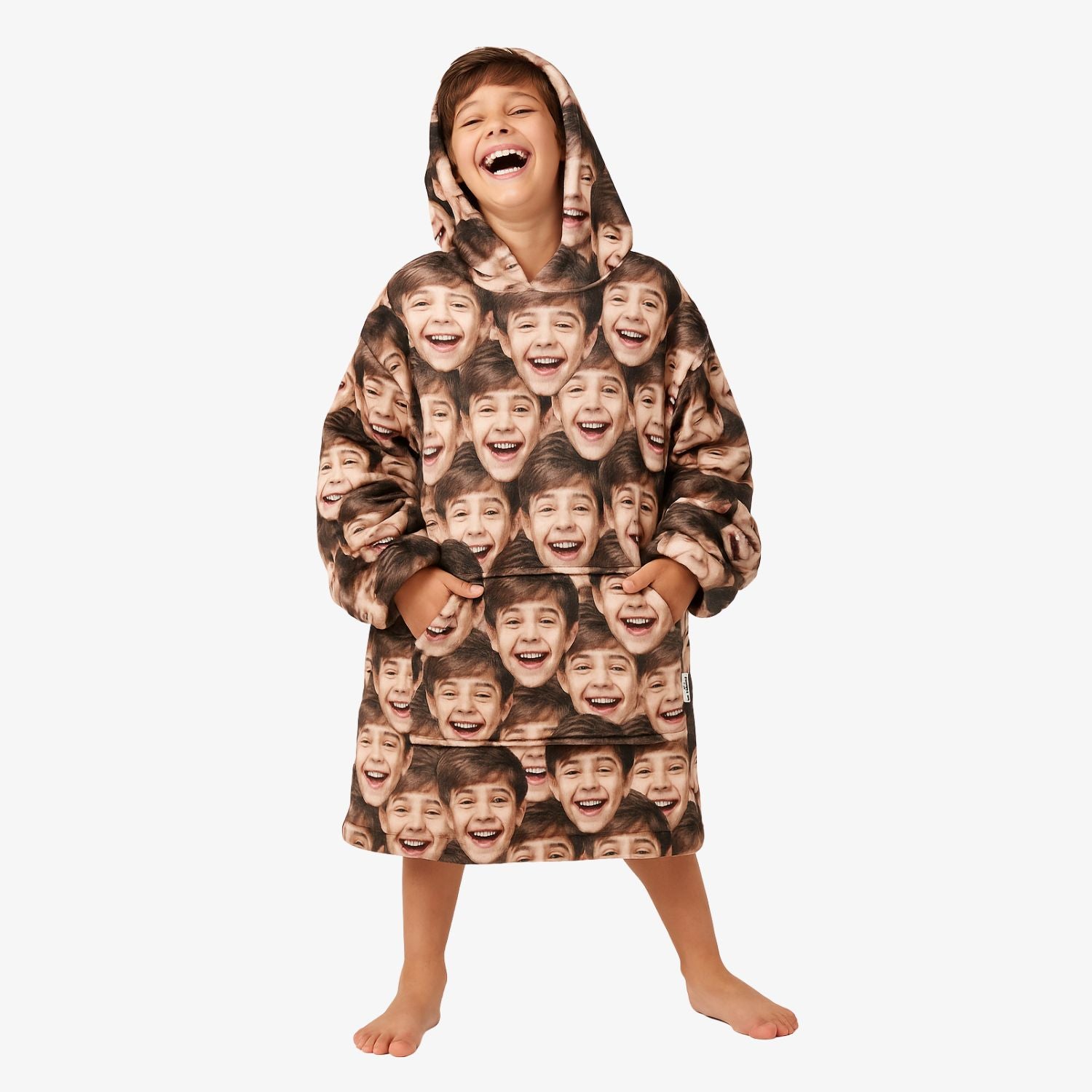 Face Mash Kids Hoodie Blanket