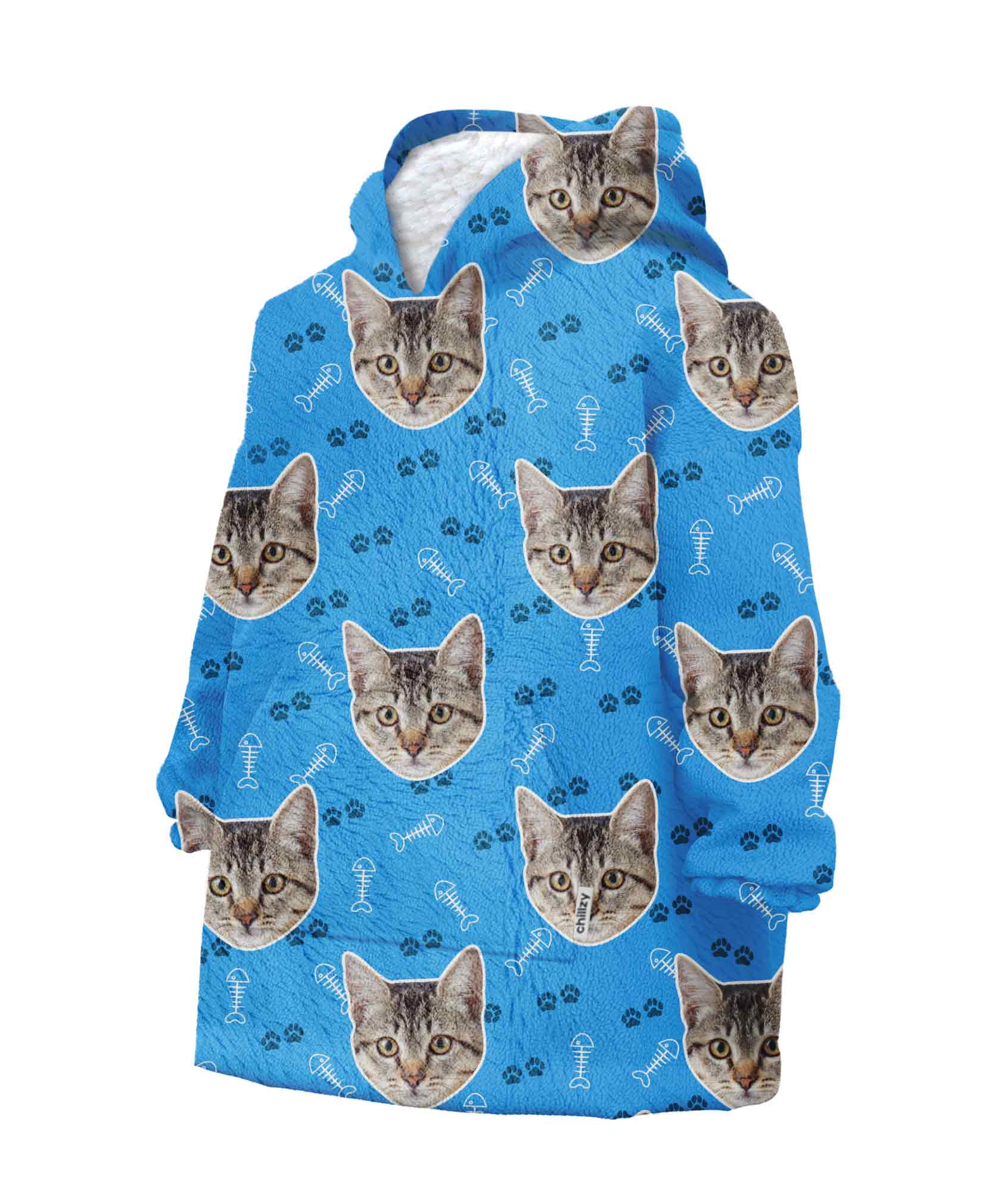 Your Cat Chillzy Kids Hoodie Blanket