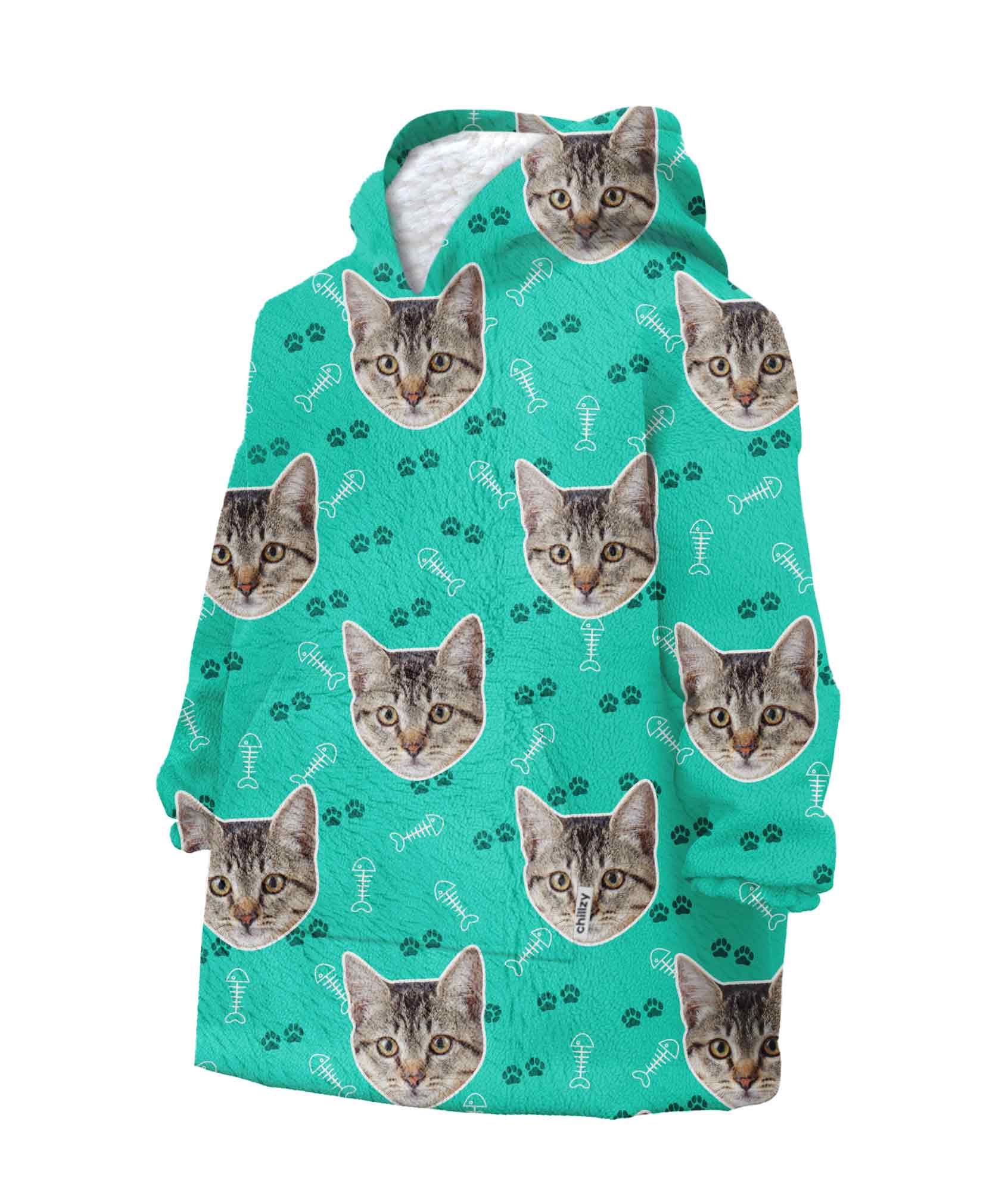 Your Cat Chillzy Kids Hoodie Blanket
