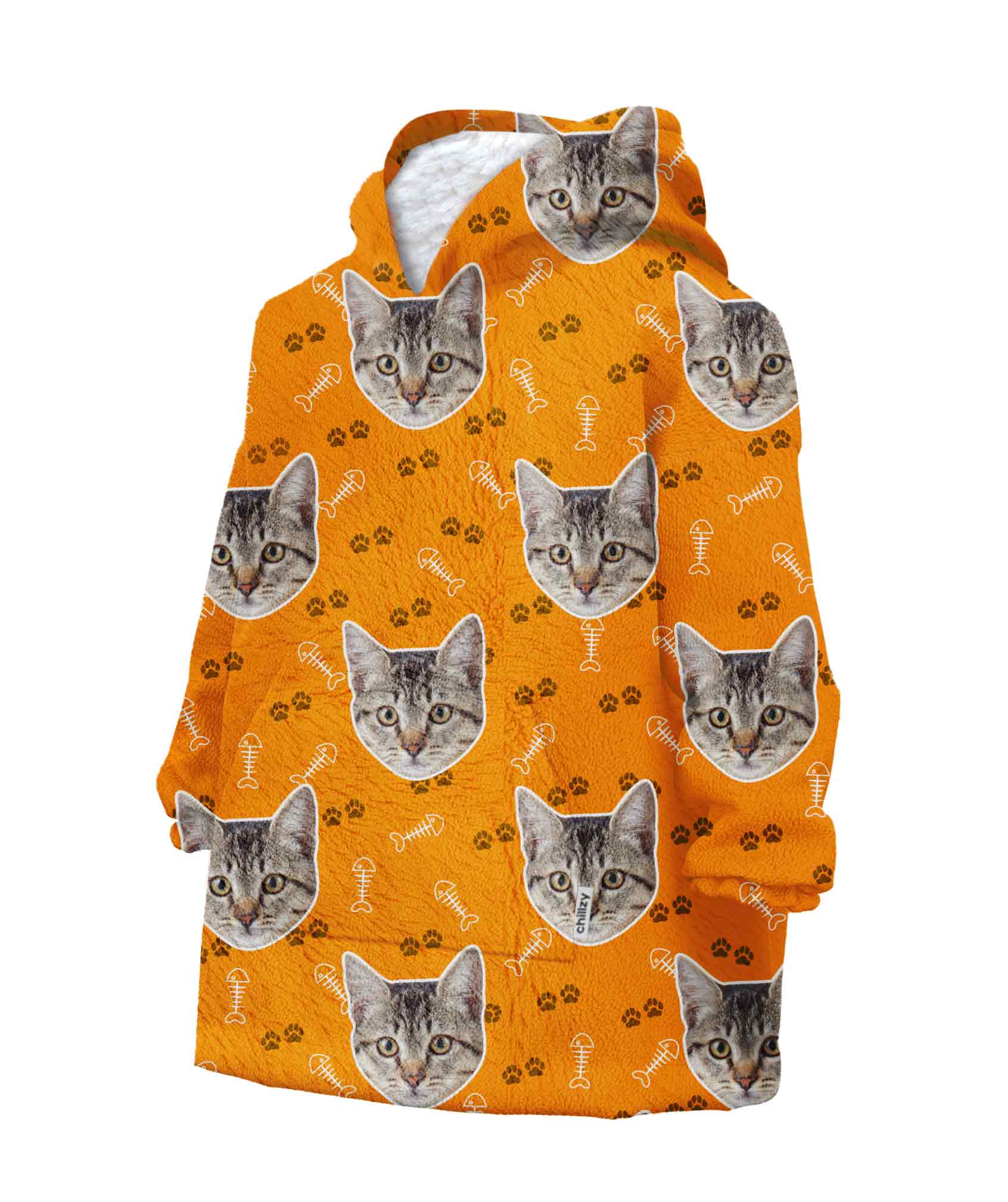 Your Cat Chillzy Kids Hoodie Blanket